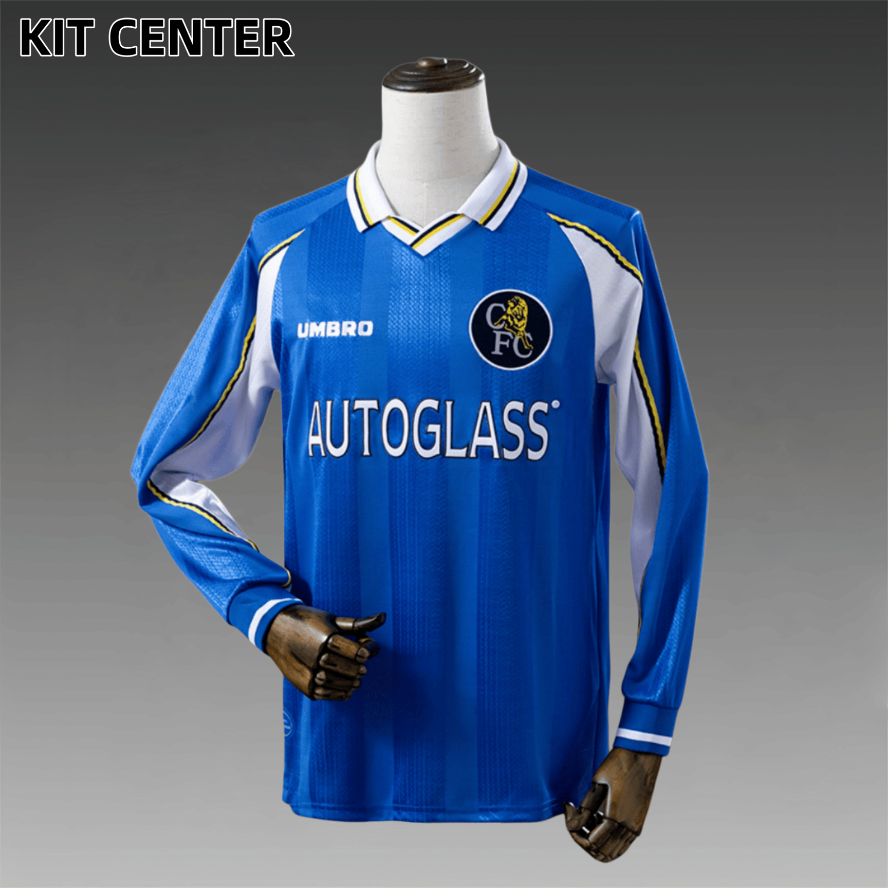 1997/1999 Chelsea Home Long Sleeve Retro Football Shirt (Fans)