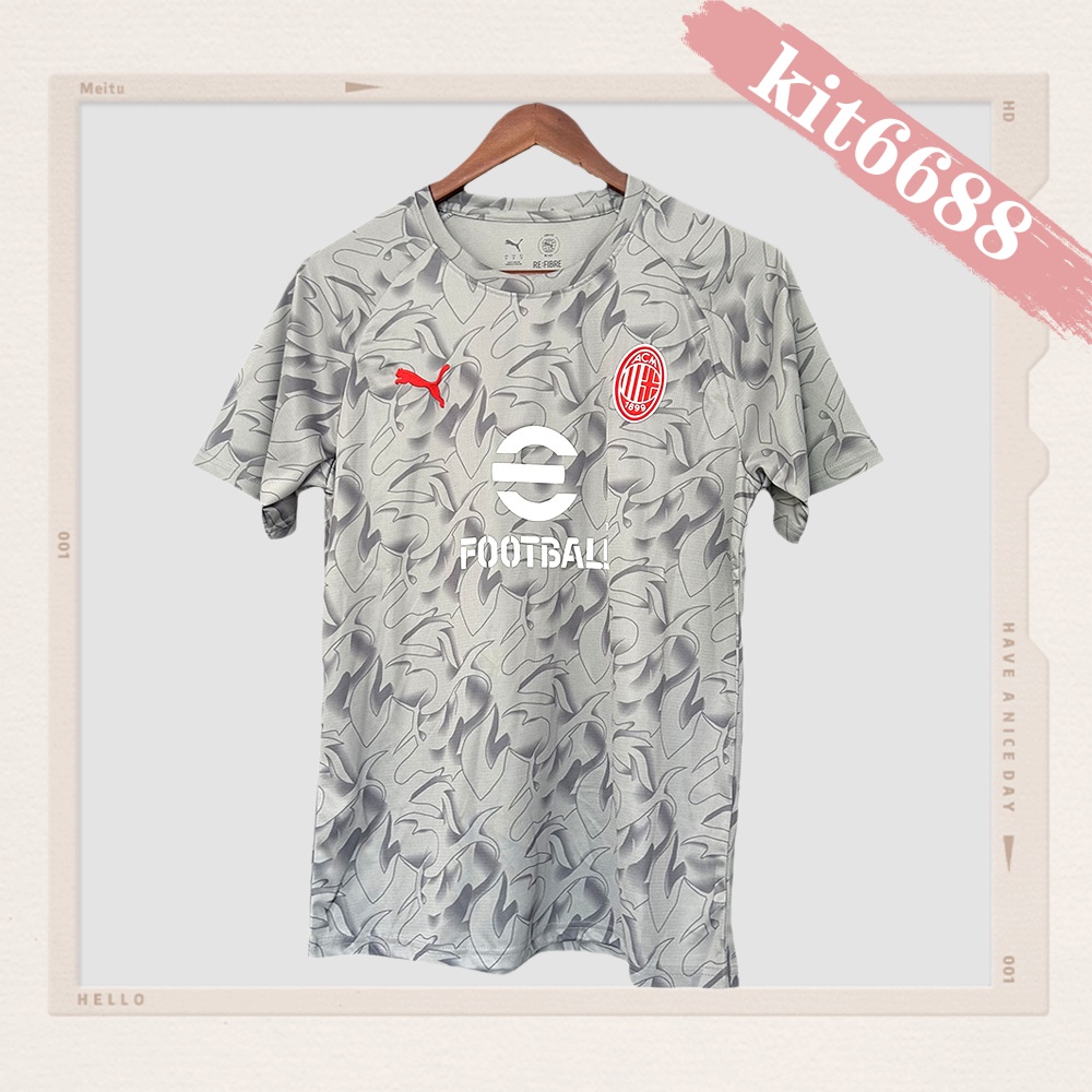 2025/2026 AC Milan Pre-match Training Football Shirt (Fan Edition)