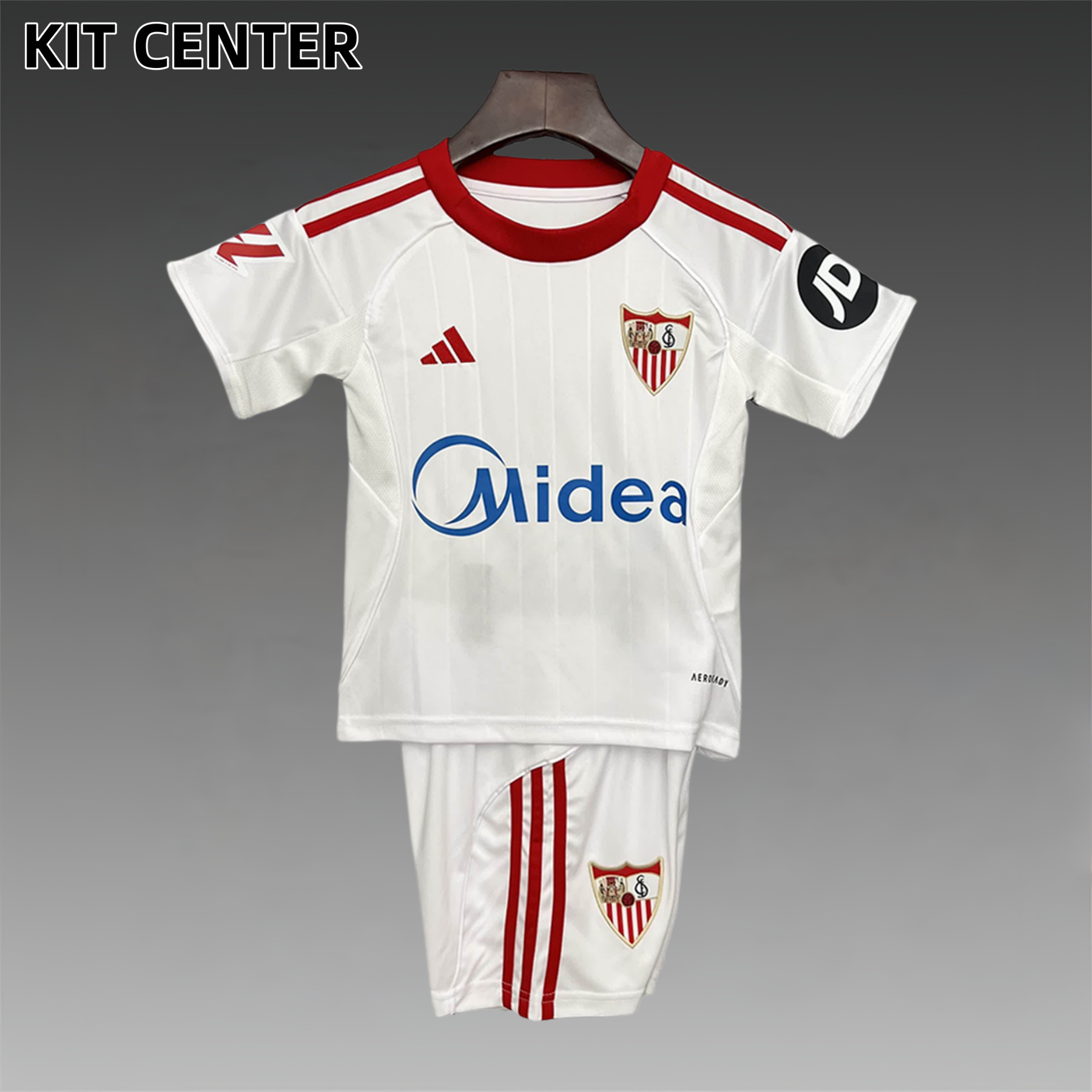 2025/2026 Sevilla Home Football Jersey (Kids Kit socks）