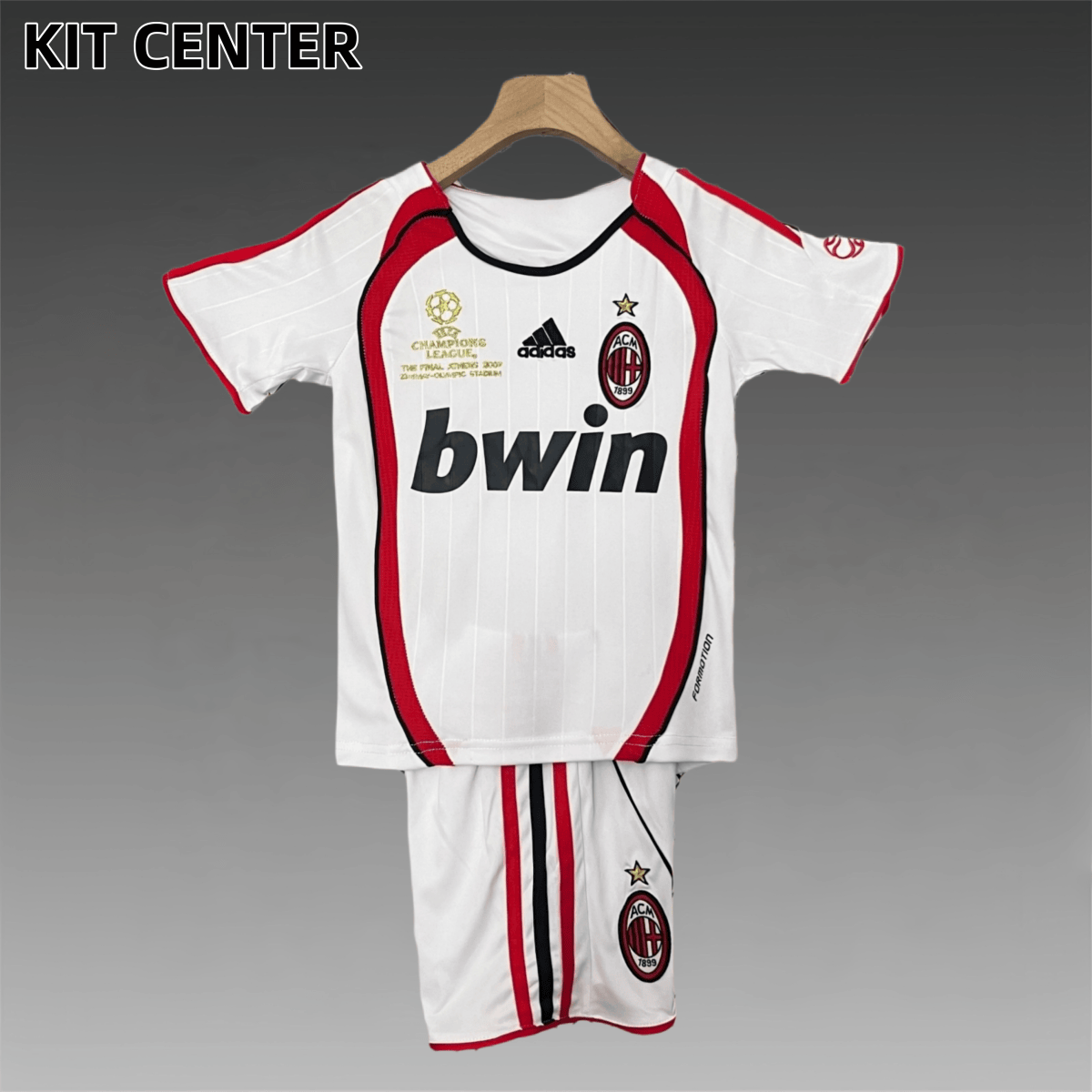 2006/2007 AC Milan Away Retro Football Jersey (Kids Kit)
