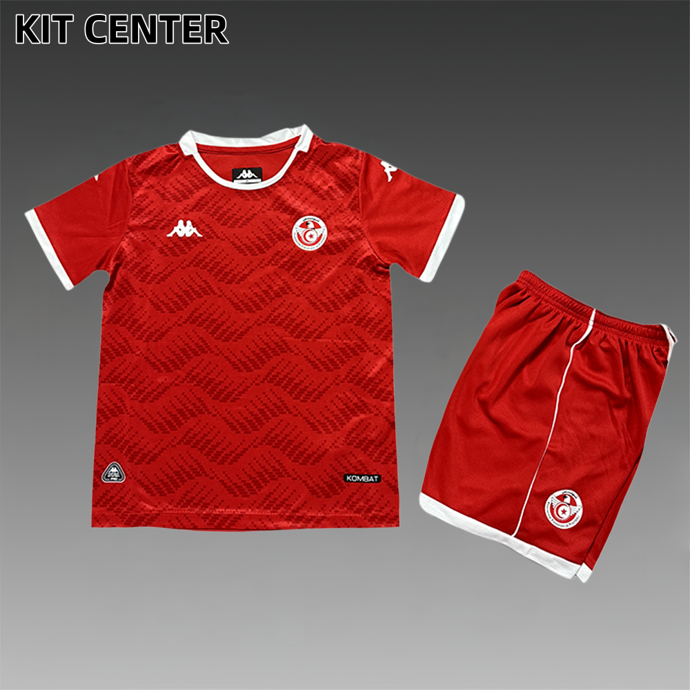2026 Tunisia Home Football Shirt (Kids Kit)