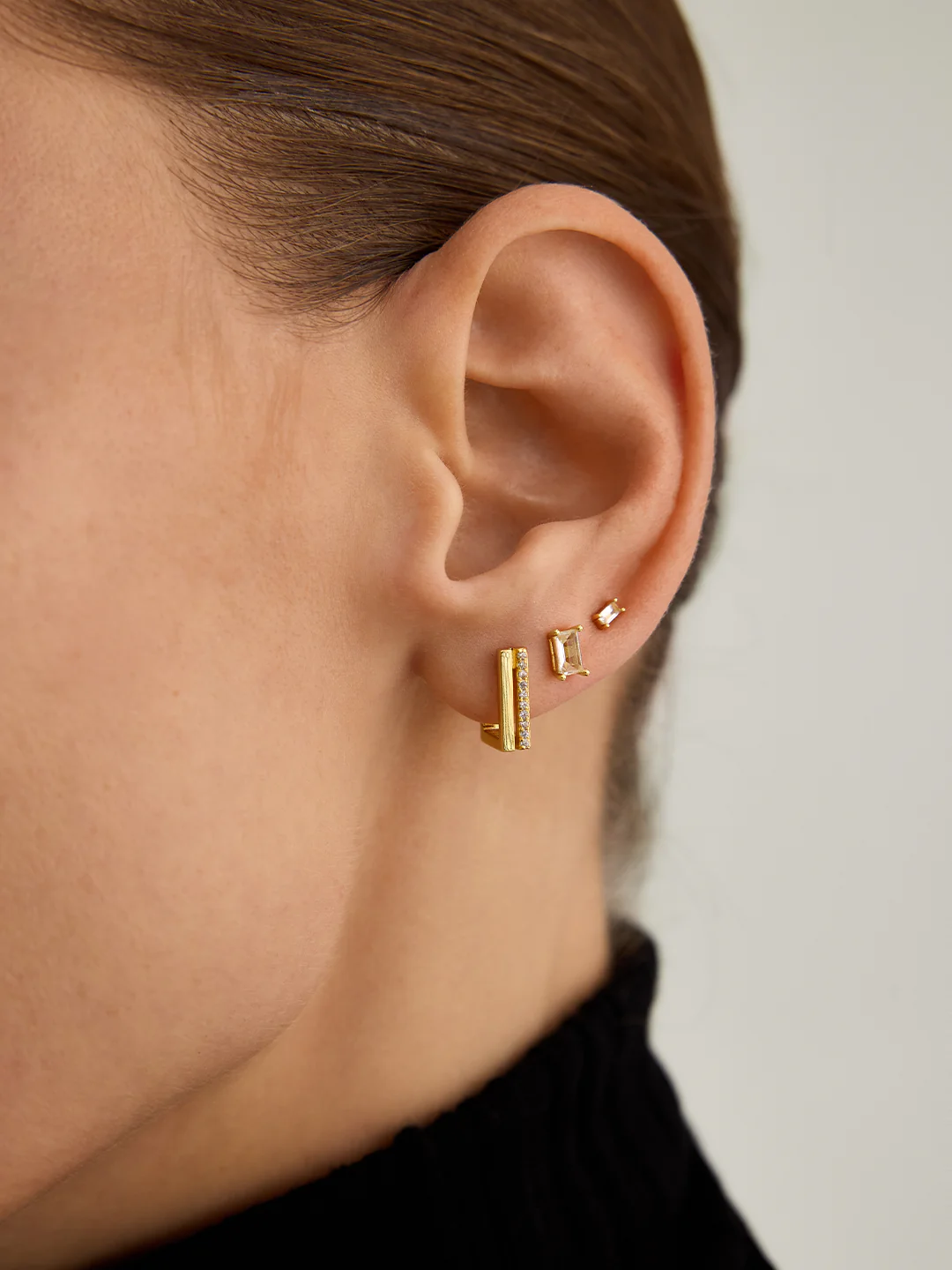 Pave Block Duo Huggies