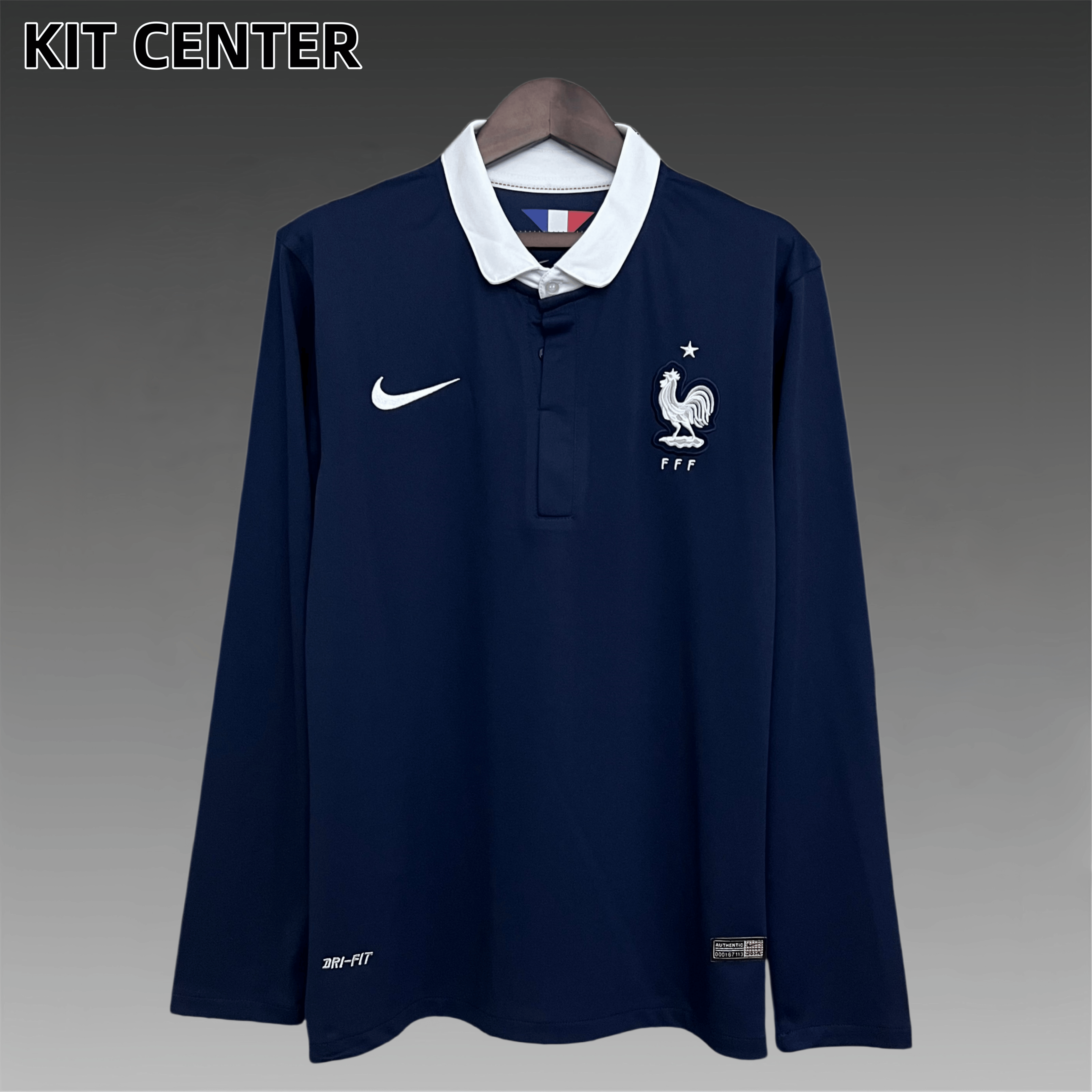 2014 France Home long Retro Football Shirt