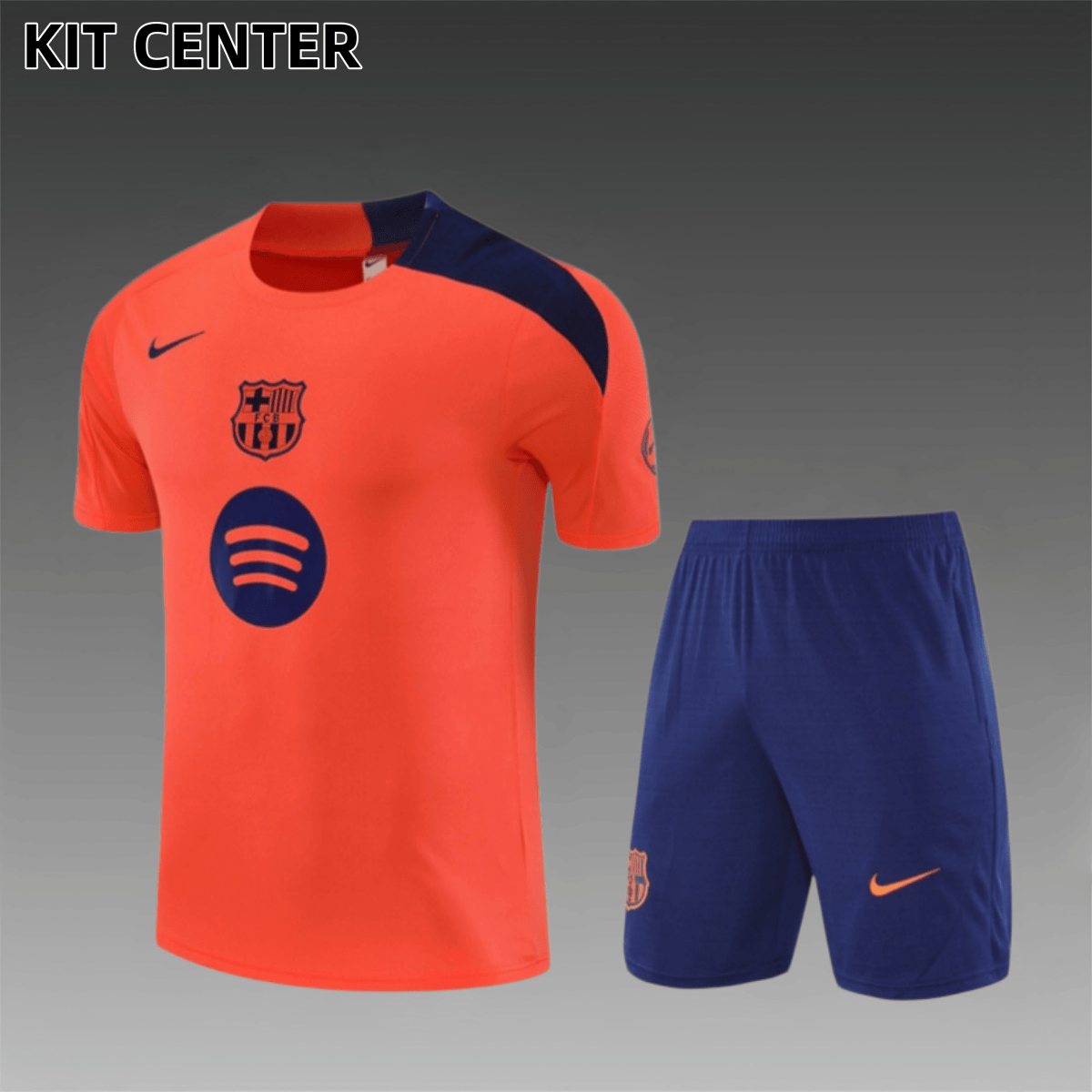 25/26 Barcelona Short sleevedtraining clothes (Adult Kids Kit)