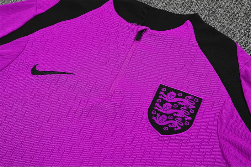2025/2026 England Purple Half Zip Training Kit -  (Adult Kids Kit)