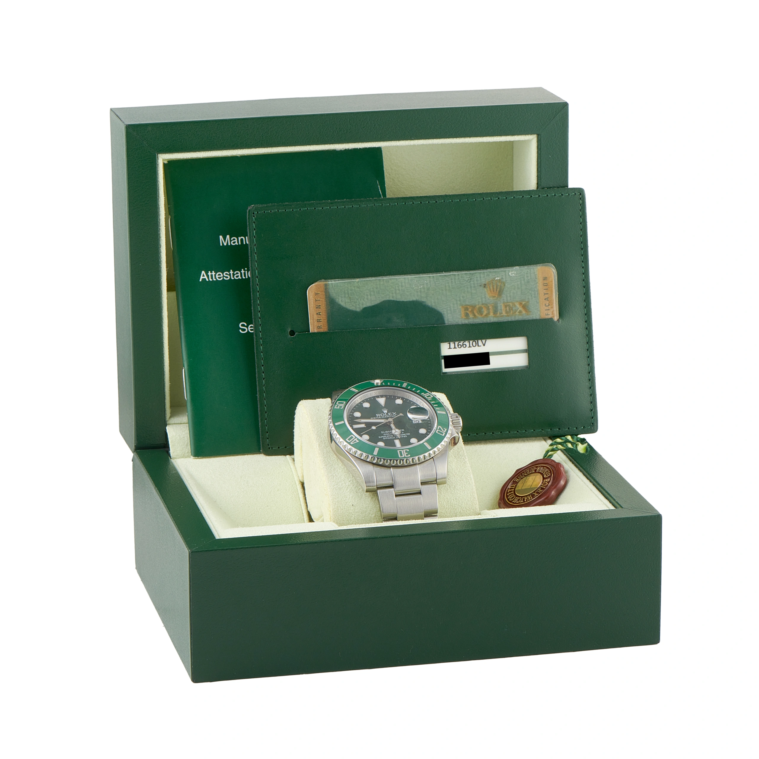 RolexSubmariner Date Hulk Steel Watch 116610LV