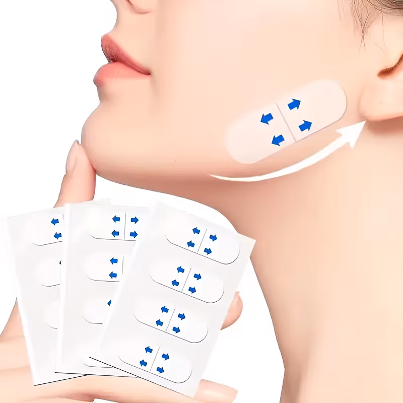 👁️40 Pcs Ultra-Thin Invisible Face Patches | Face Lifting Tape for Eyes, Double Chin & Neck | Clear Face Shaping Stickers | Instant Lifting & Firming Tool | At-Home Facial Care Kit ✨🎀