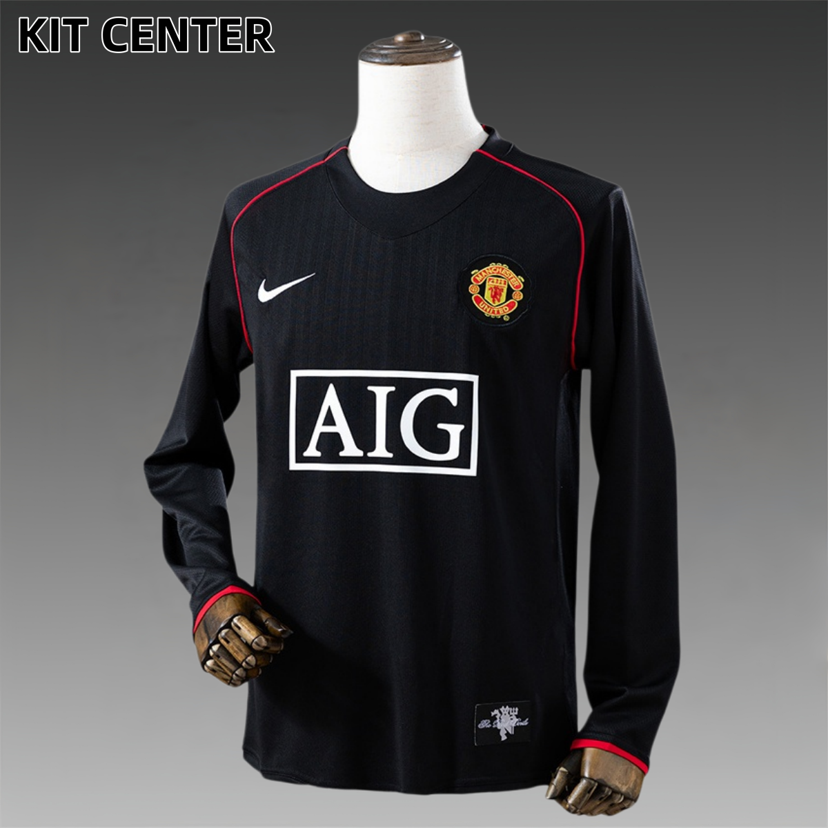 07/08 Manchester United away long sleeved retro football jersey