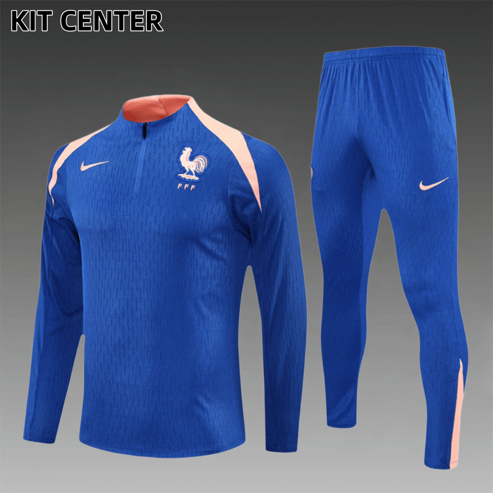 2025/2026 France Half Zip Kids Jersey (Kids Kit)