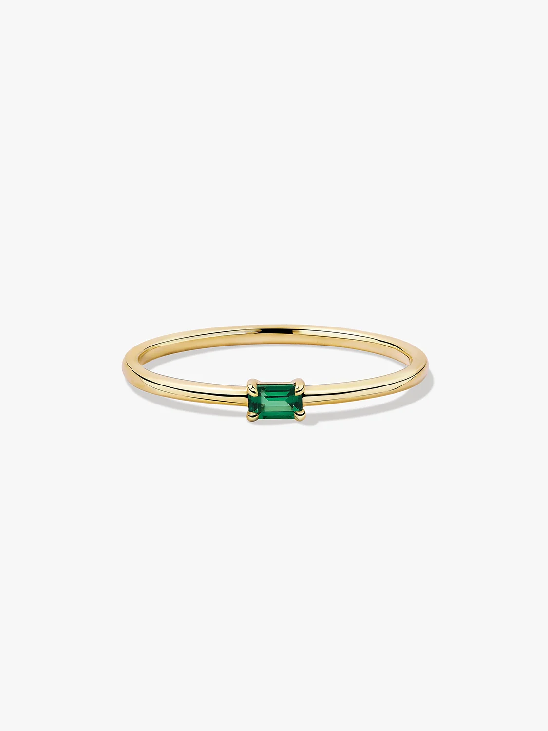 Baguette Emerald Ring