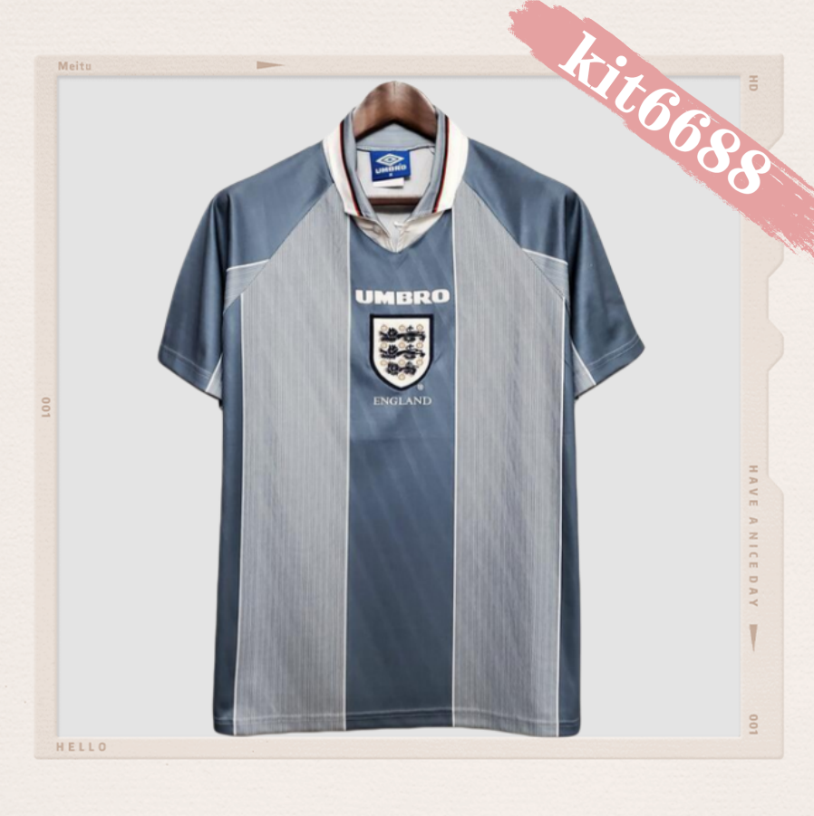 1996  England Away  Retro Football Soccer jerseys