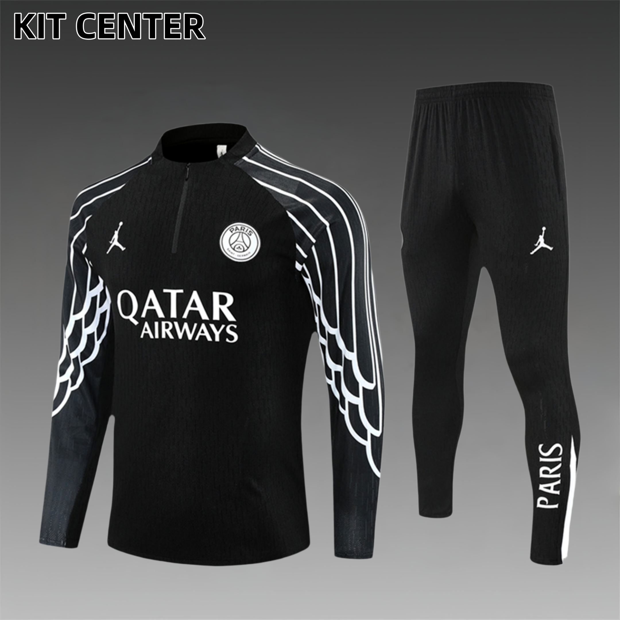 2025/2026 Paris Saint-Germain Half-Zip Tracksuit (Adult Kit)