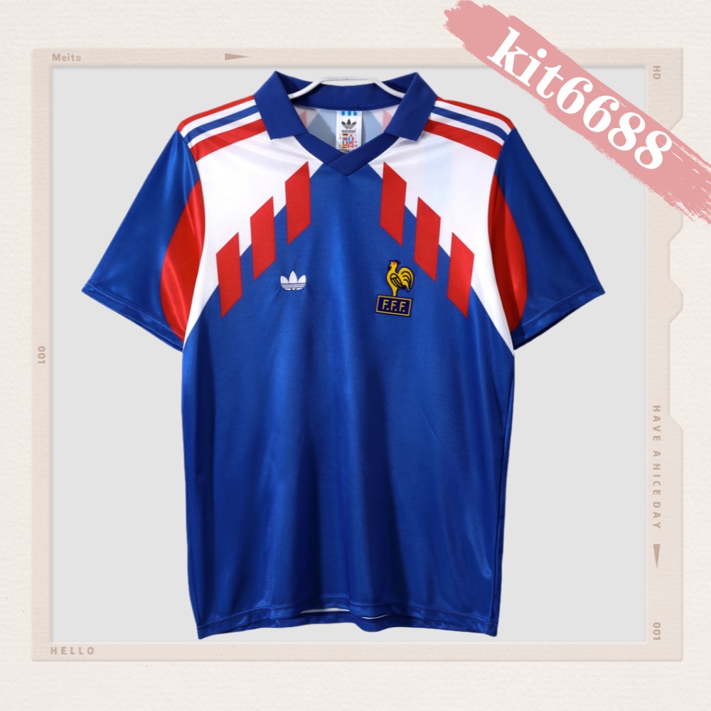1990 France Home Retro Football Shirt