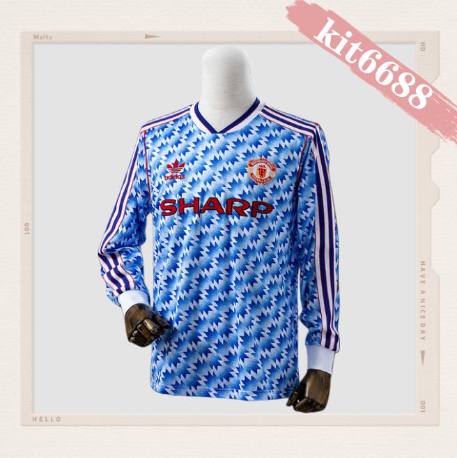 90/92 Manchester United Away  retro football shirt