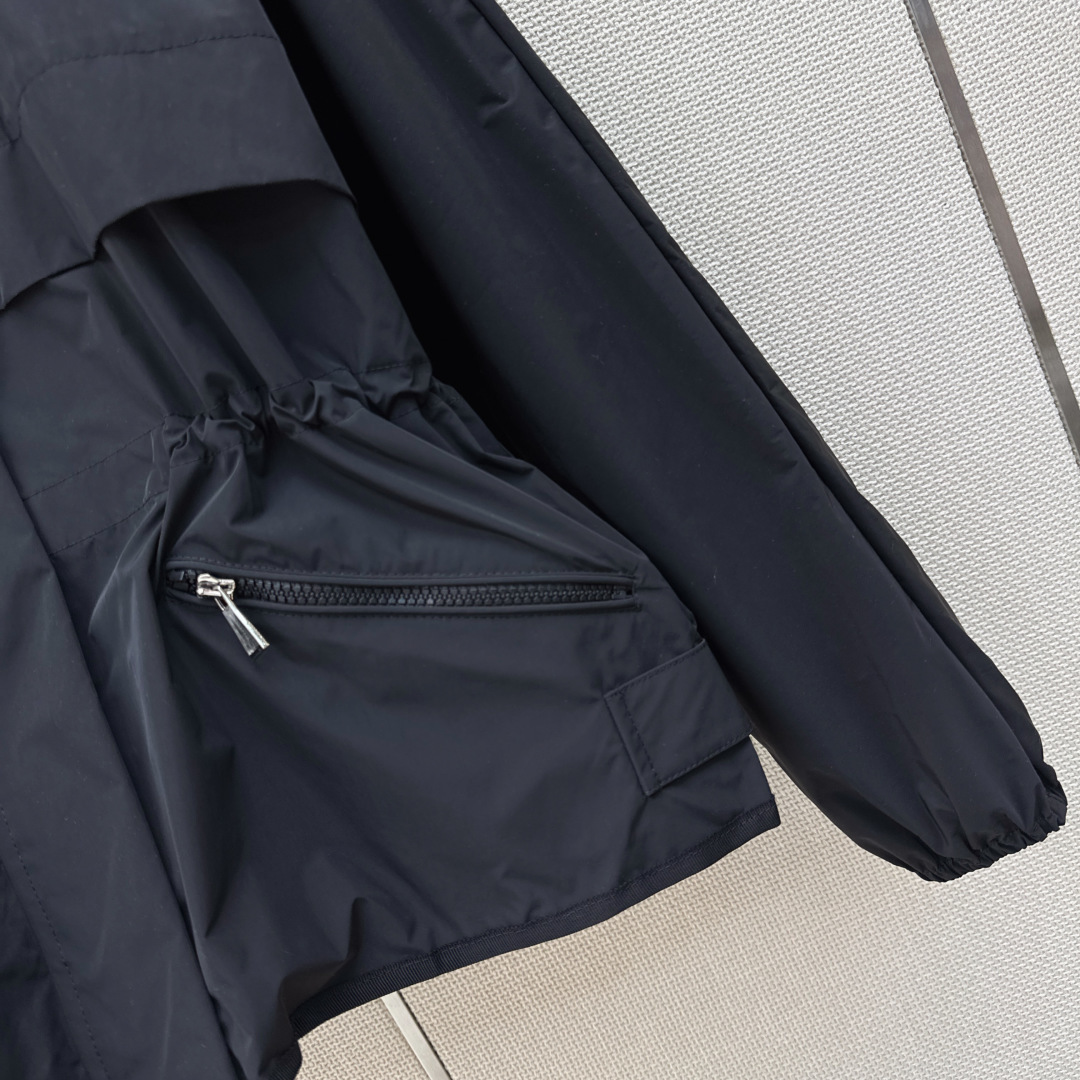 Moncler 2026 Autumn Winter Women's Jackets Polyester Stand Collar Tassel Zipper Casual Slim Woman's Coats MKDFWJ26010