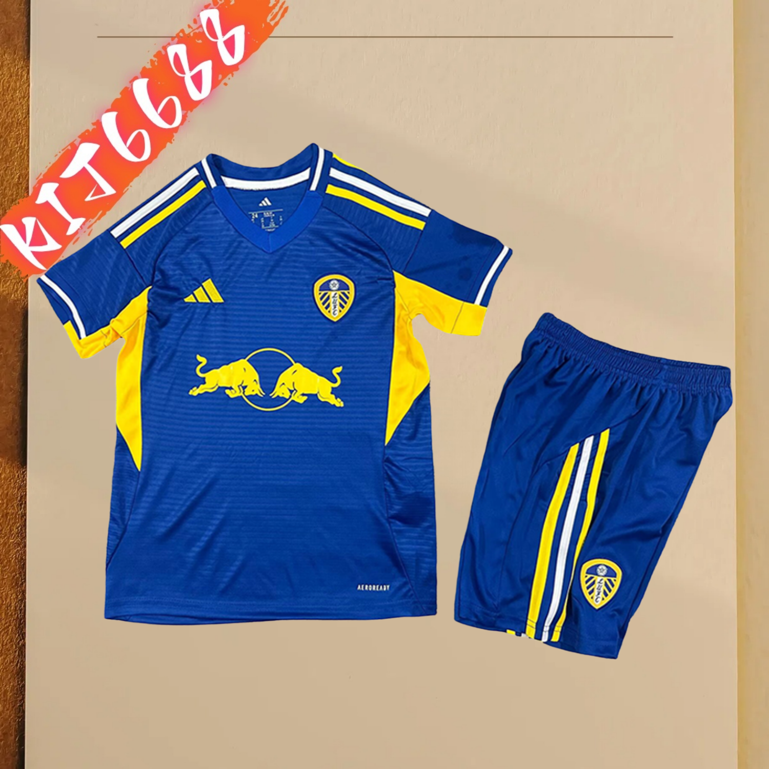 2025/2026 Leeds United Away Football Shirt (Kids Kit socks)
