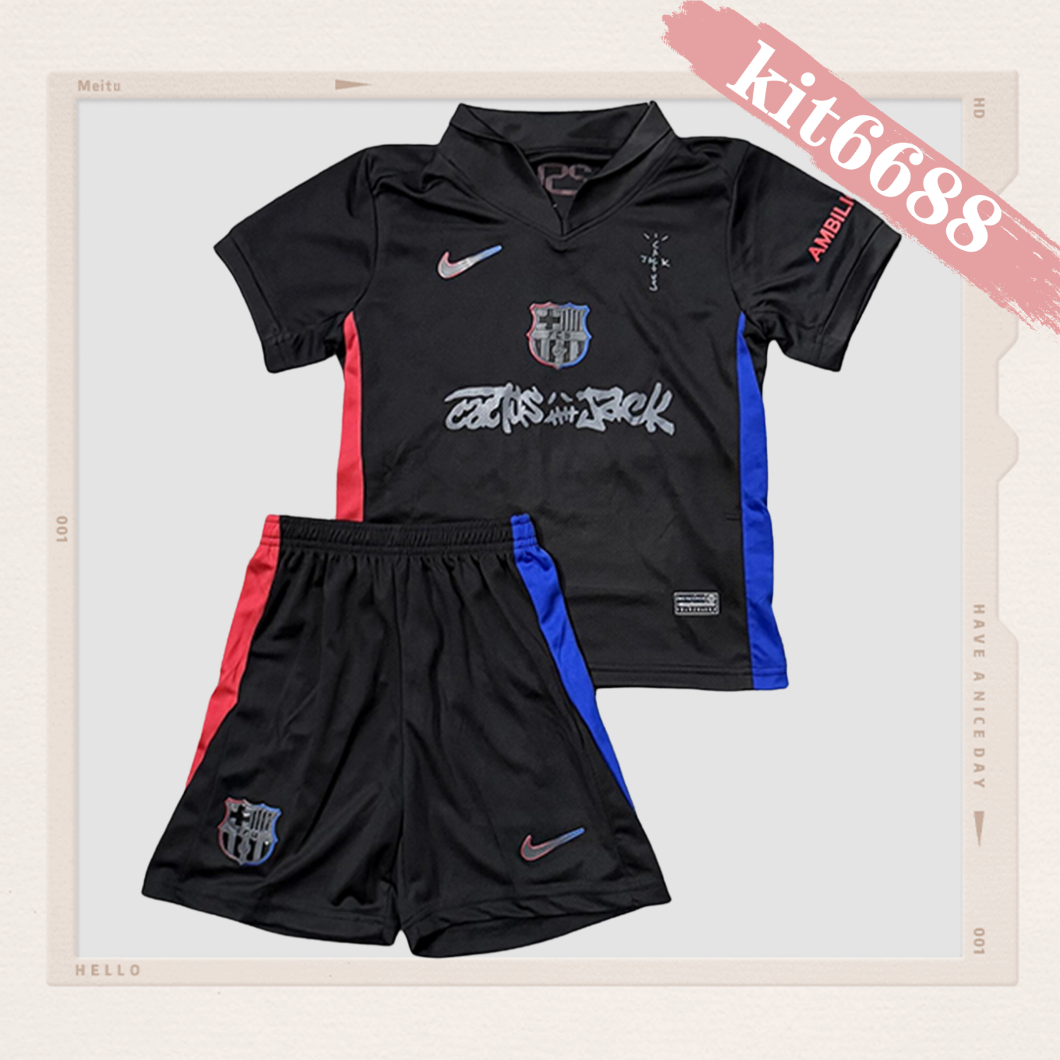 2025/2026 Barcelona co-branded items Kids Kit（Kids Kit socks）