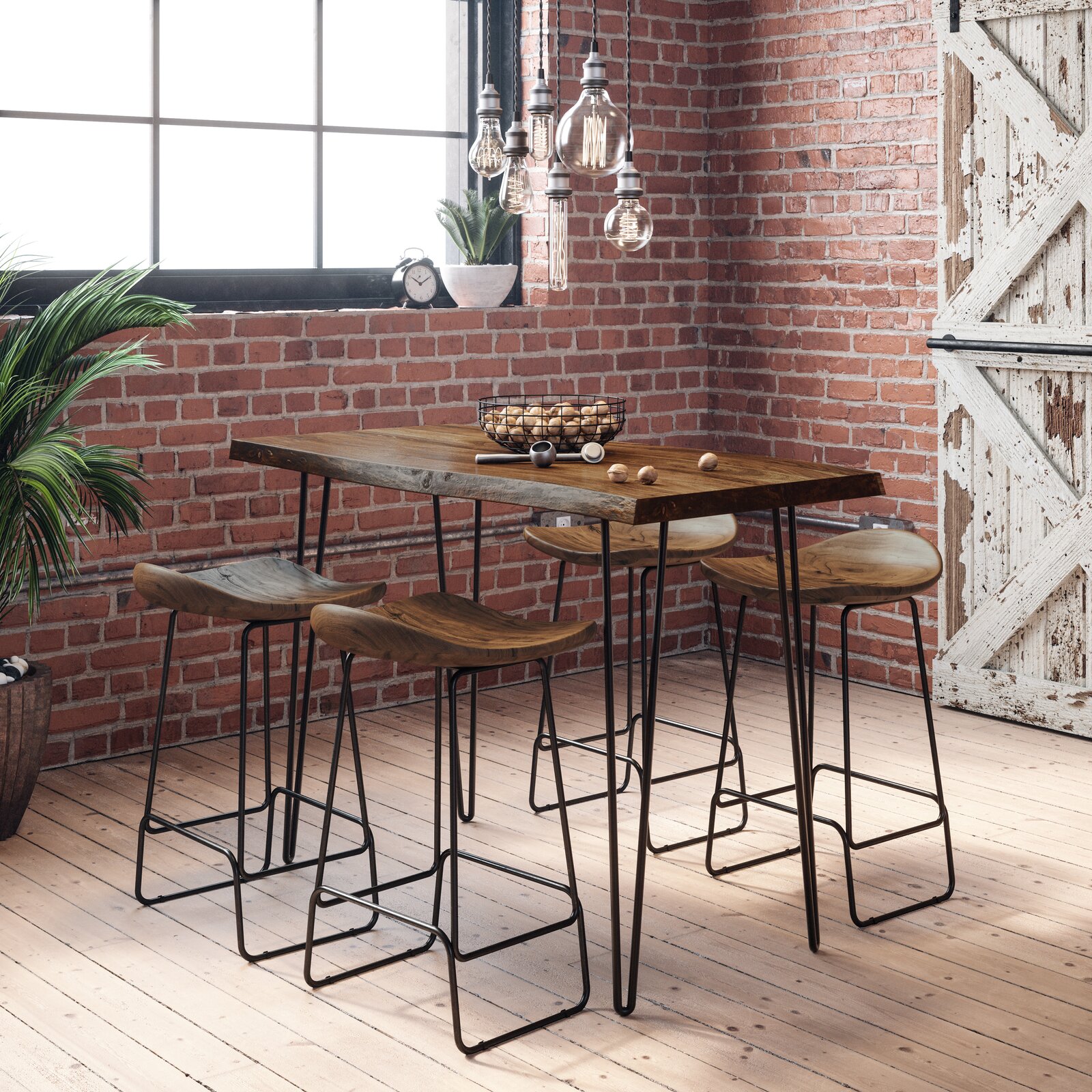 Abington 4 - Person Counter Height Dining Set