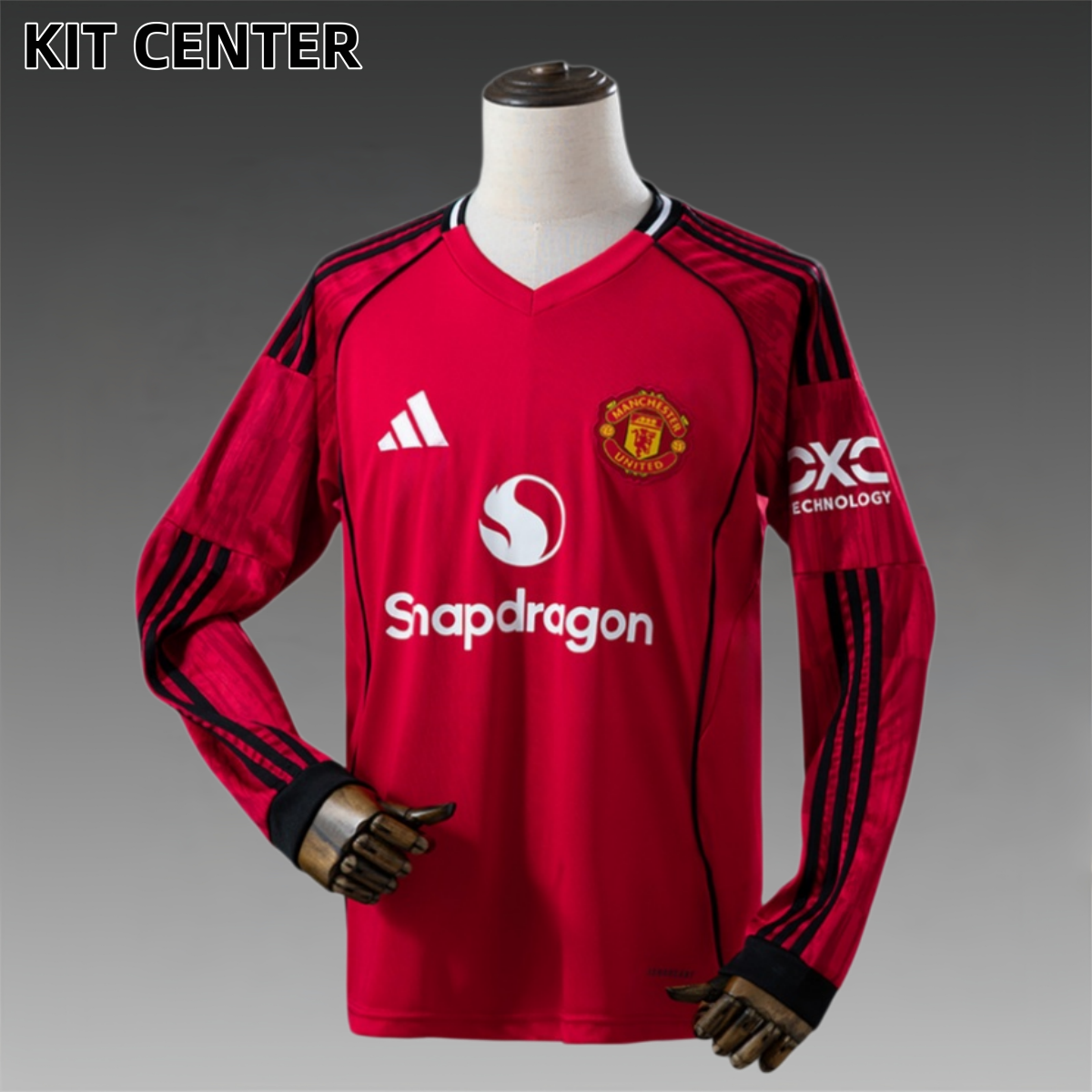 2025 2026 Manchester United home long sleeved jersey (fan version)