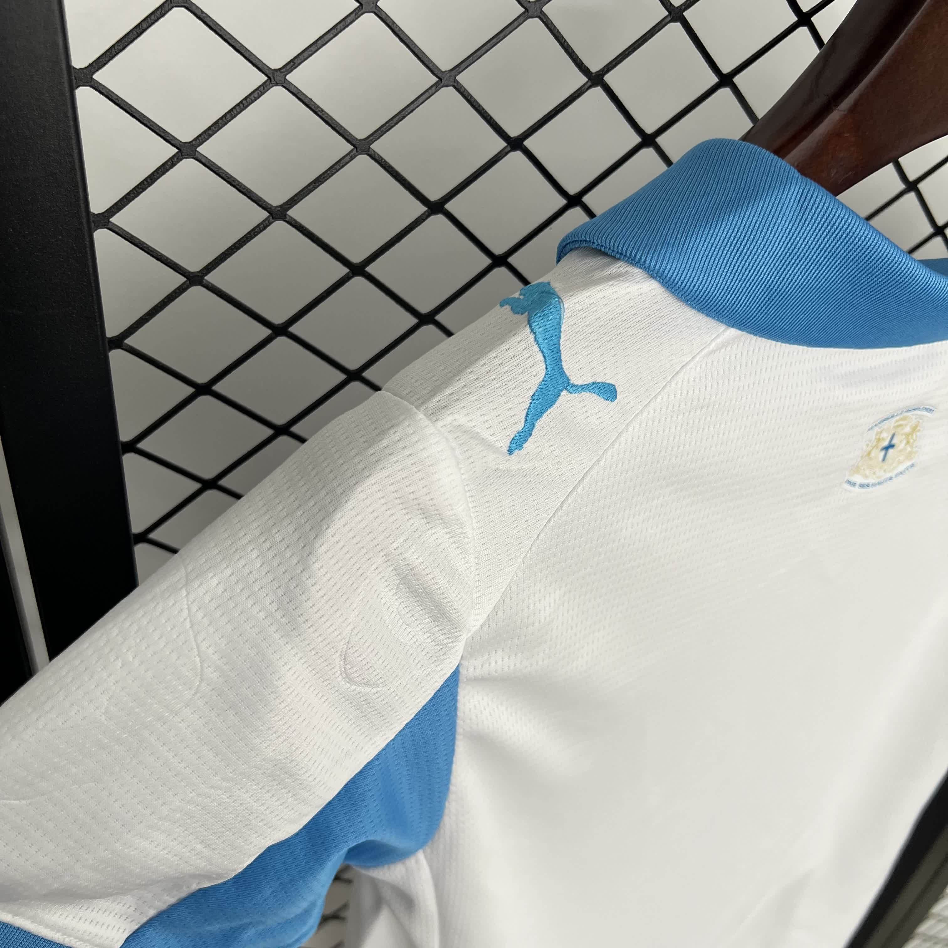 2025/2026 Marseille Home Football Shirt（Kids Kit socks ）
