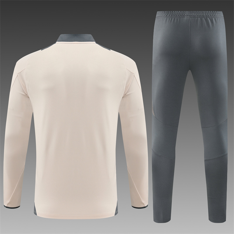 24/25 Real Madrid apricot Half Zip Training Kit (Adult Kids Kit)