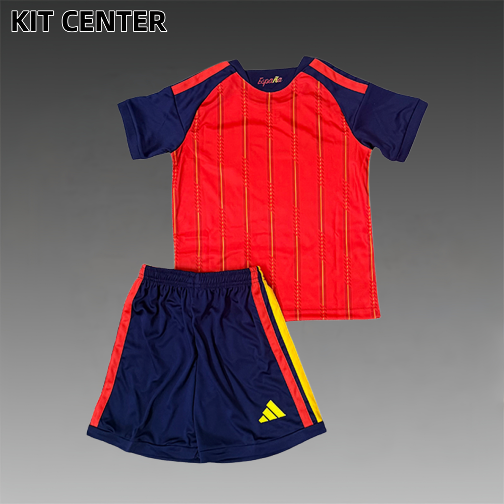 2026 Spain Home Football Shirt (Adult Kids Kit socks)