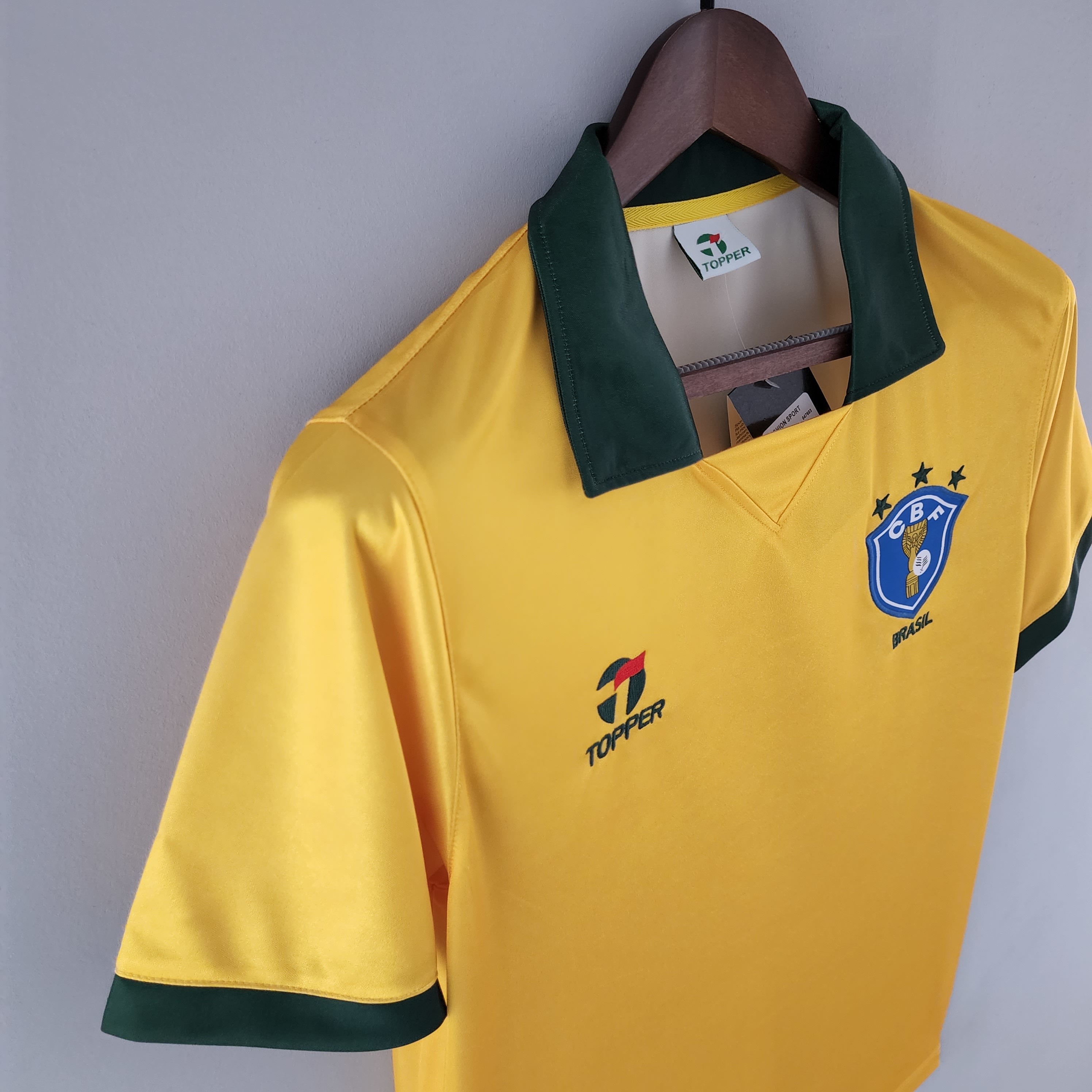 1988 Brazil Home Retro Football Shirt