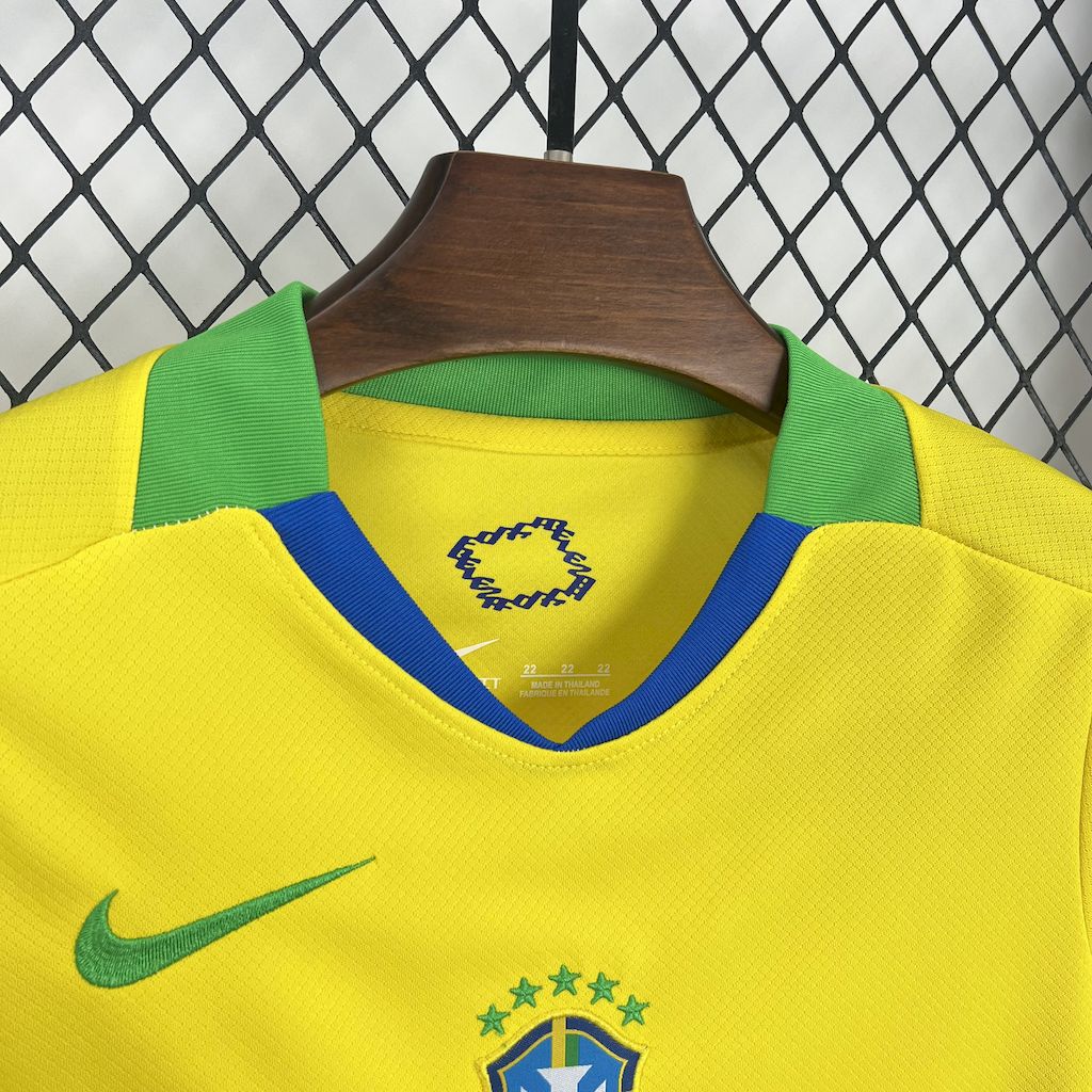 2025/2026 Brazilian Home  Football Shirt Kids Kit socks