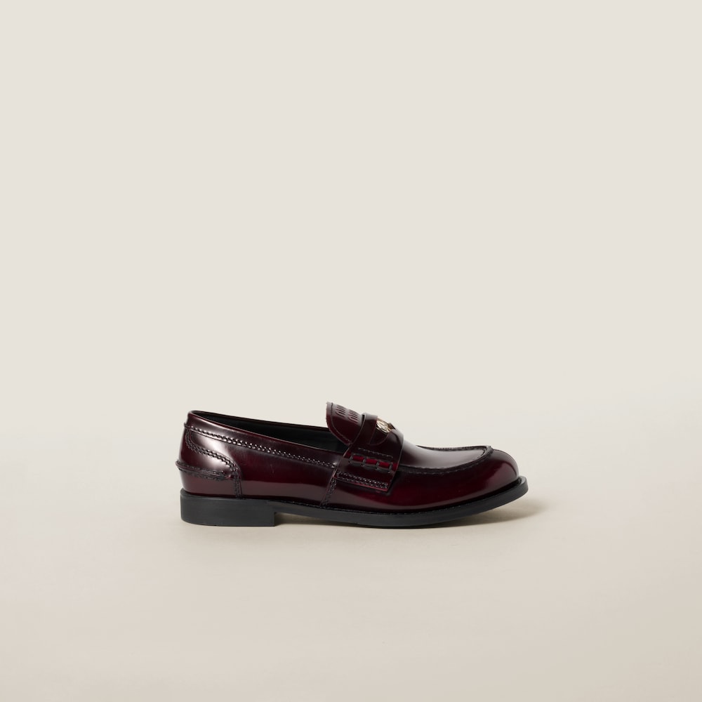 Leather loafers
