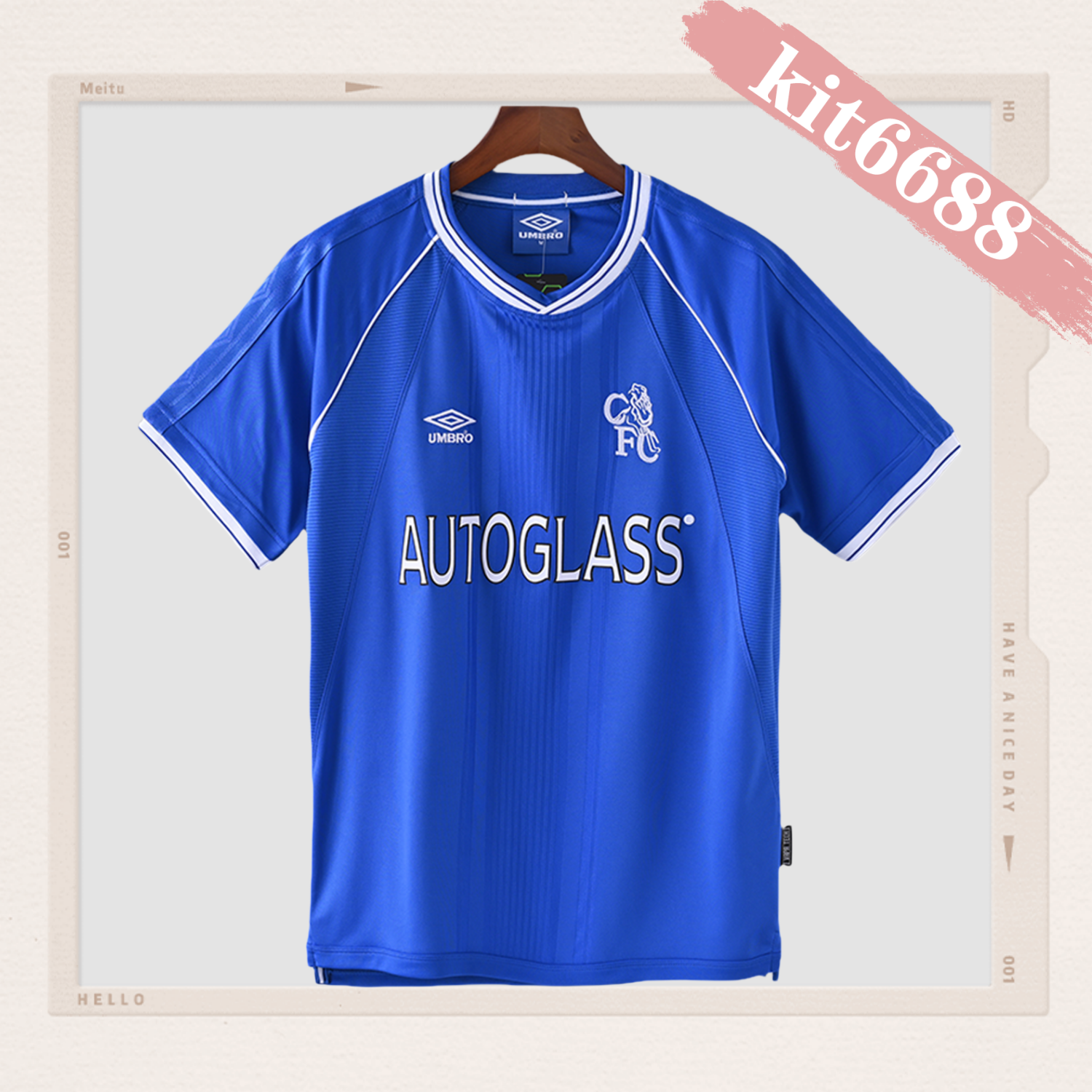 1999/2001 Chelsea Retro Home Football Shirt (Fans)