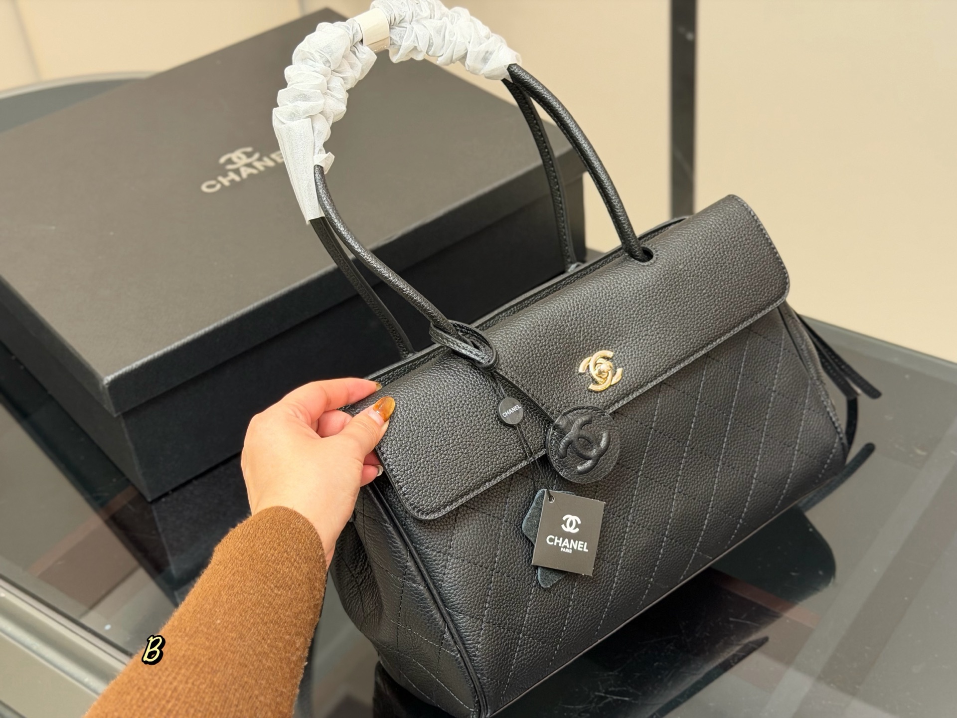 C design 26s Handbag Genuine leather Briefcase