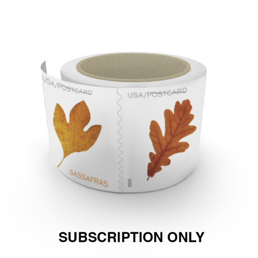 Stamps Subscription: Postcard Coil