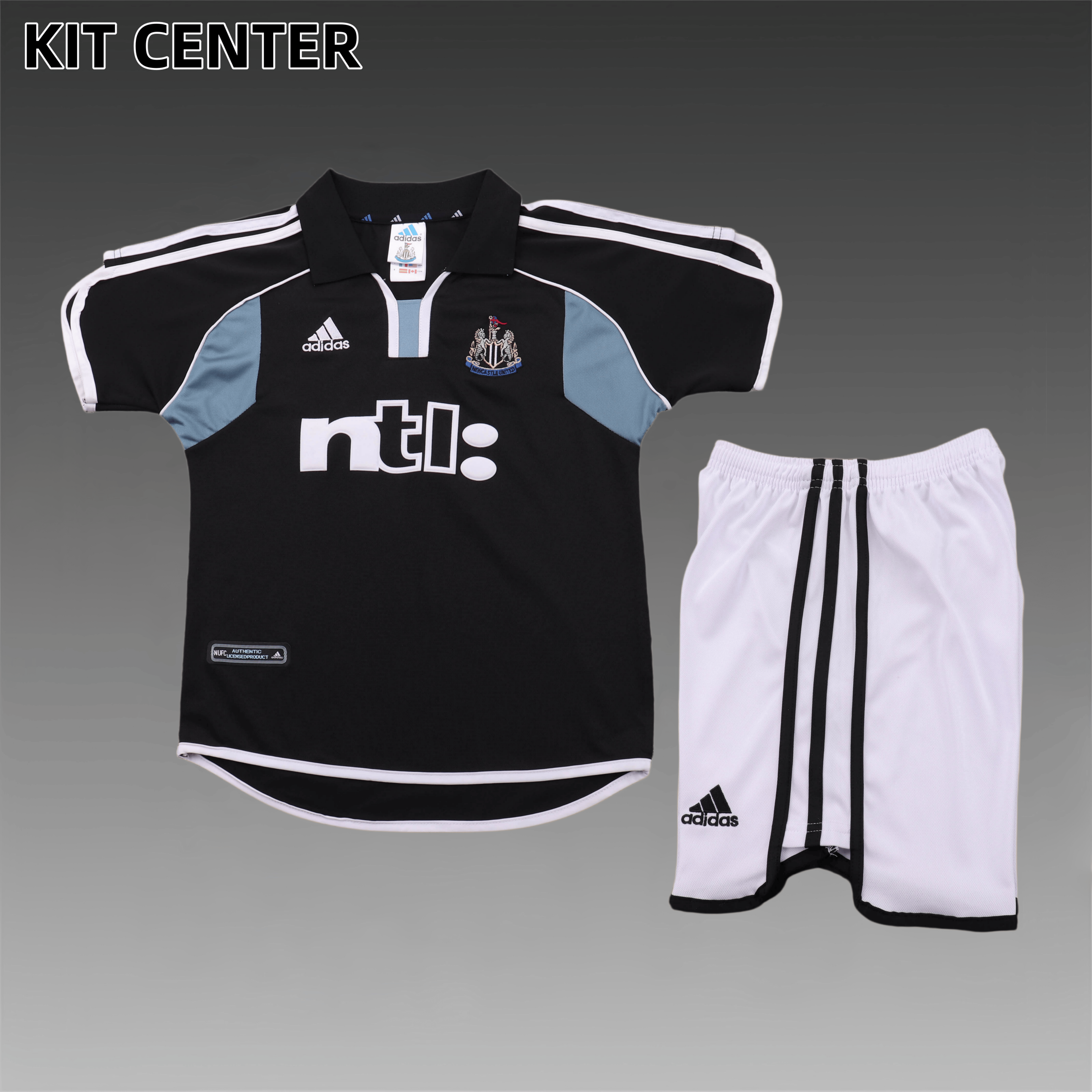 2000/2001 Newcastle United Away Retro Football Shirt Kids Kit