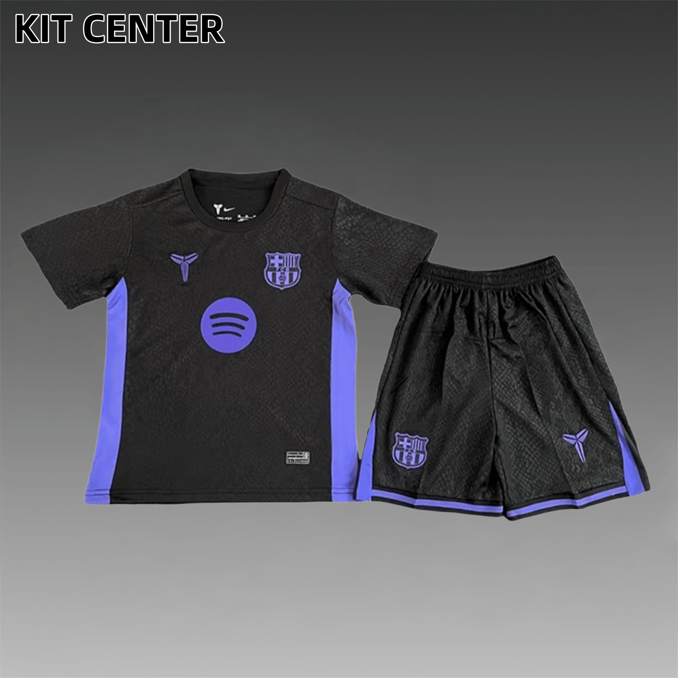 2025/2026 Barcelona Black Mamba Collaboration Edition (Kids Kit socks)