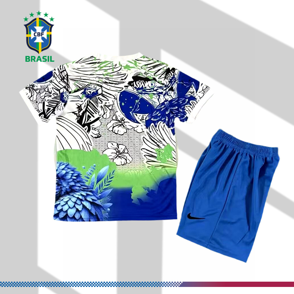 2025/2026 Brazilian Special Edition Football Shirt (Kids Kit socks ）