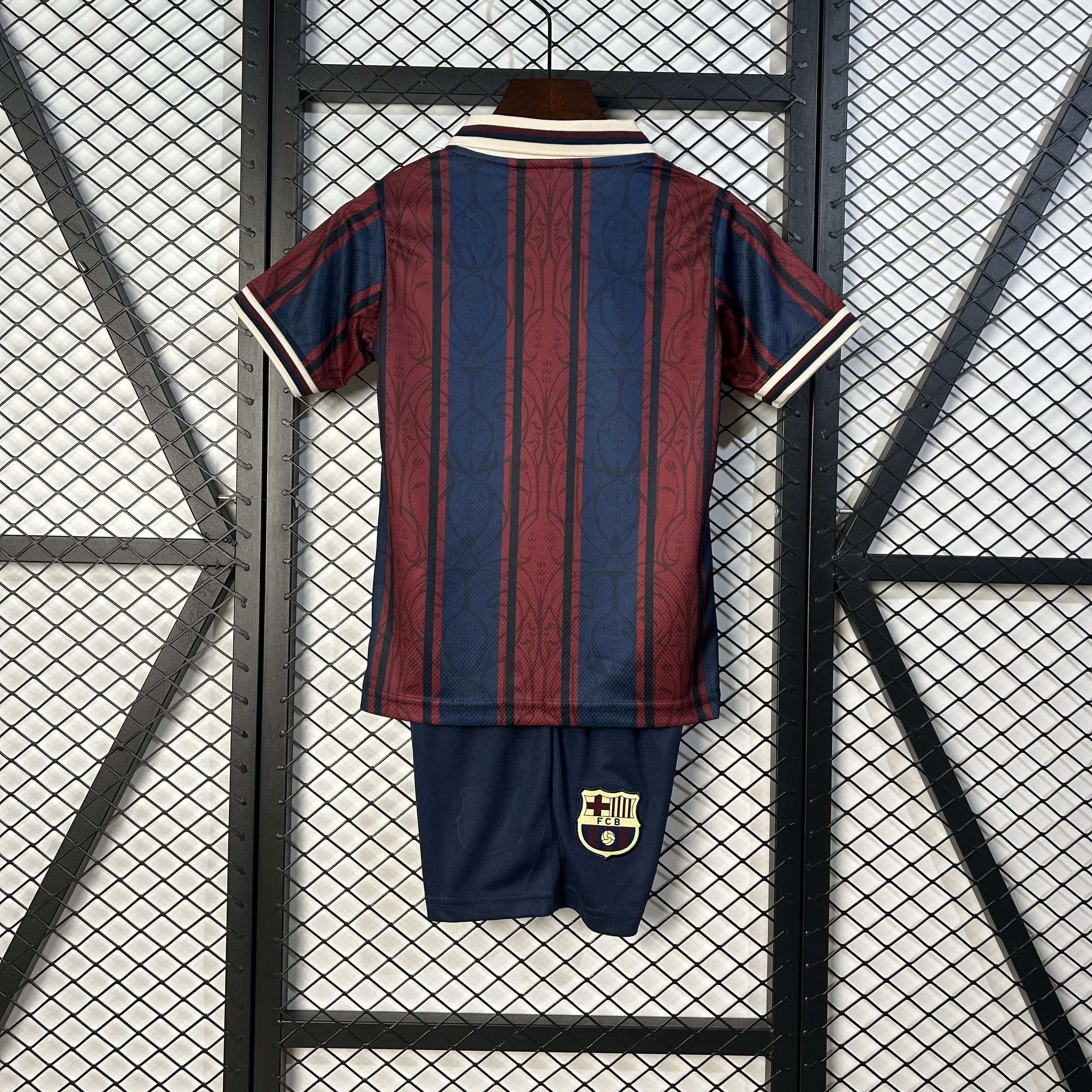2025/2026 Barcelona 70th anniversary Football Shirt (Kids Kit socks)