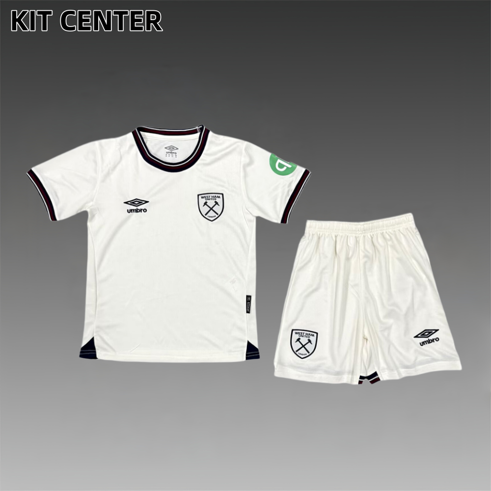 2025/2026 West Ham United Away Football Shirt (Kids Kit)