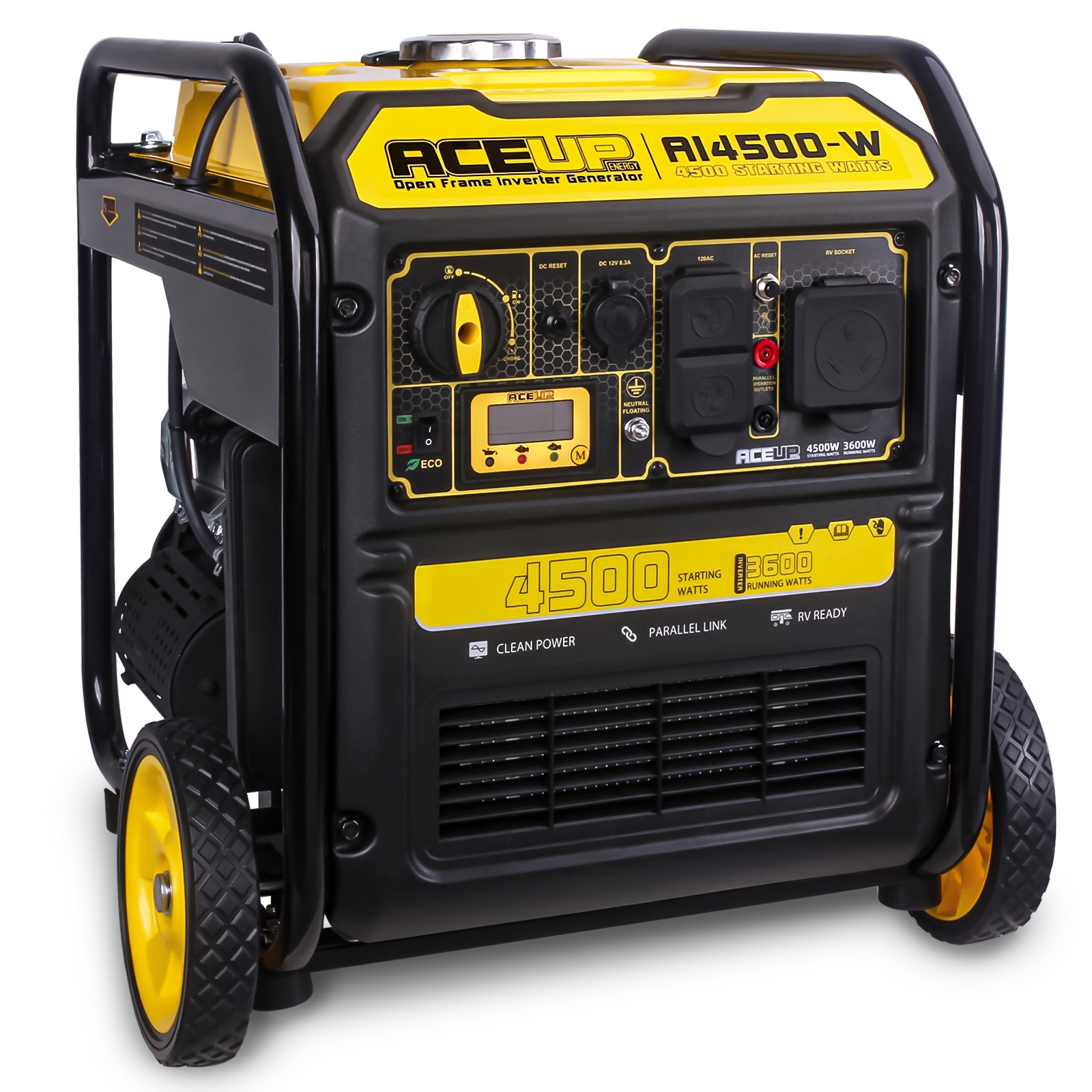Aup Energy 4500W gasoline generator, 223cc inverter portable generator, suitable for RV camping and home use, meets EPA standards