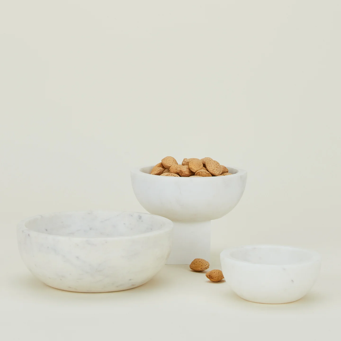 Simple Marble Bowl - White