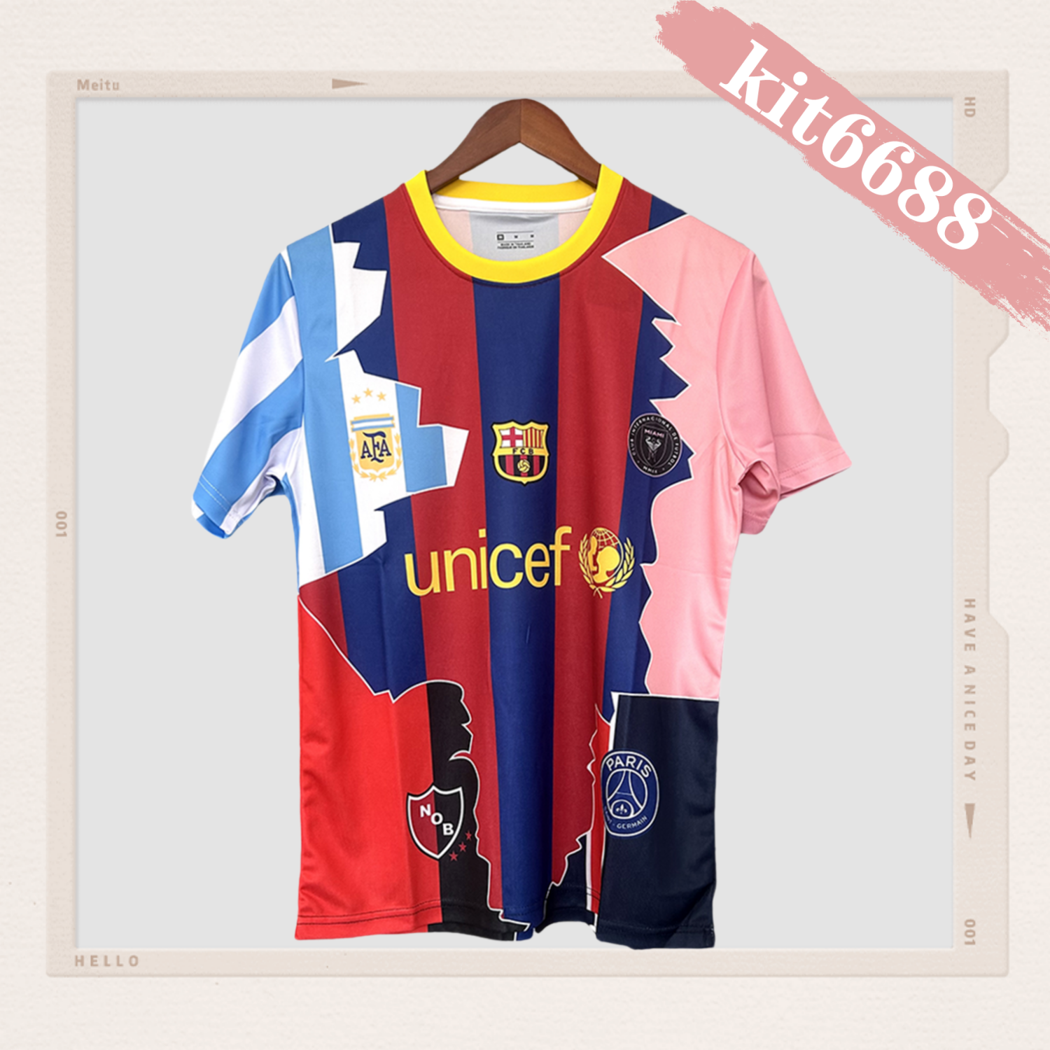 2025/2026 Barcelona Messi Commemorative Football Jersey (Fan Edition)