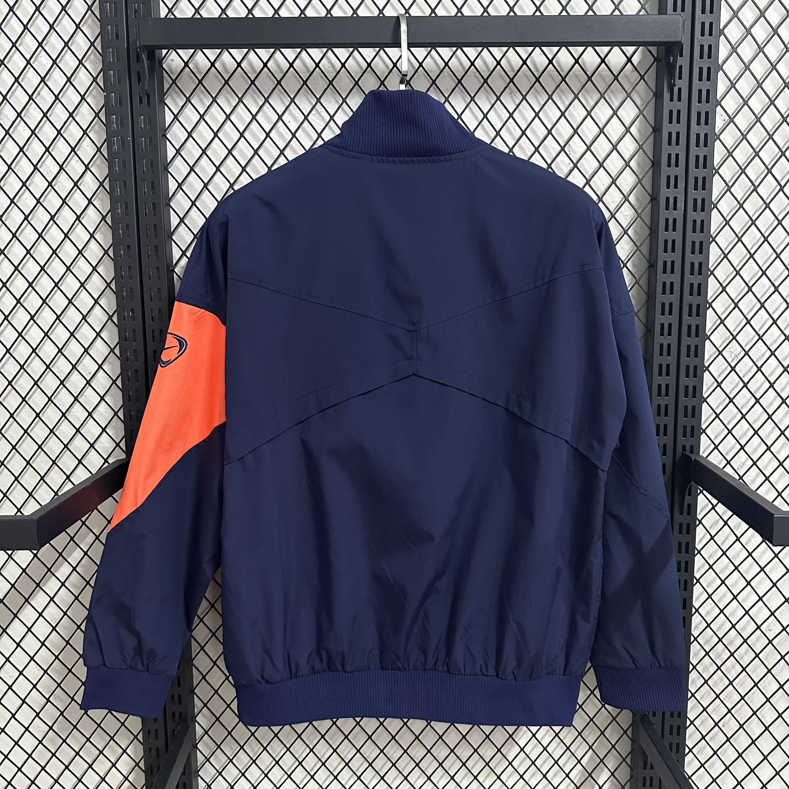 2025/2026 Barcelona Royal Blue with Orange Windbreaker Jacket