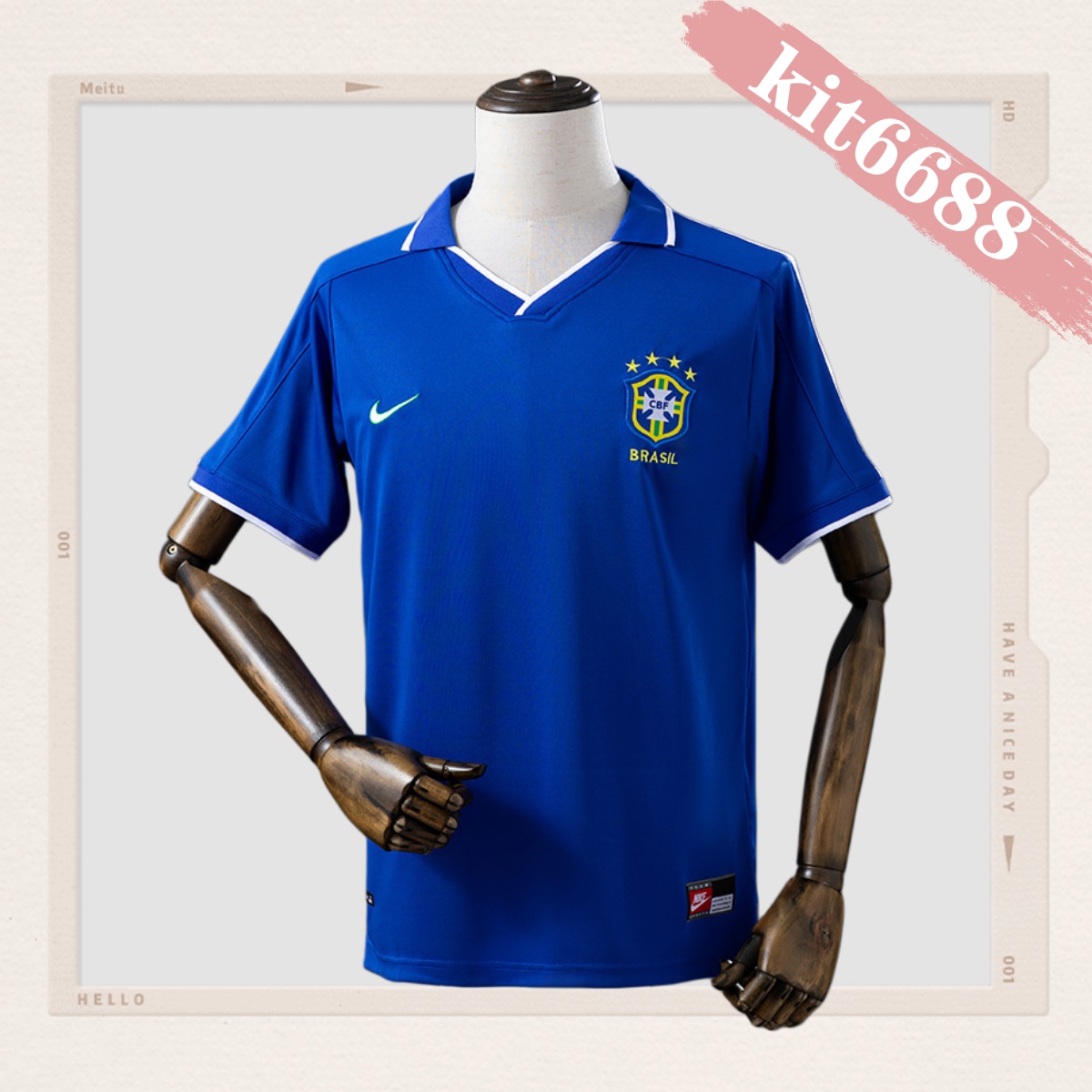 1997 Brazil Away Retro Football Shirt
