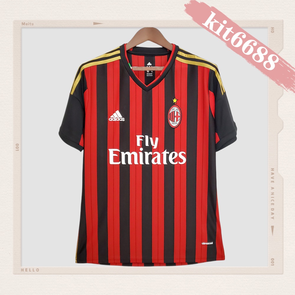 2013/2014 AC Milan Home Retro Football Shirt