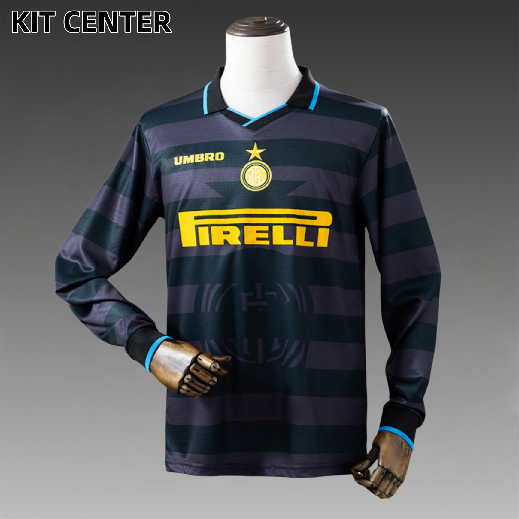 1997/1998 Inter Milan Third Away Retro long-sleeved Football Shirt