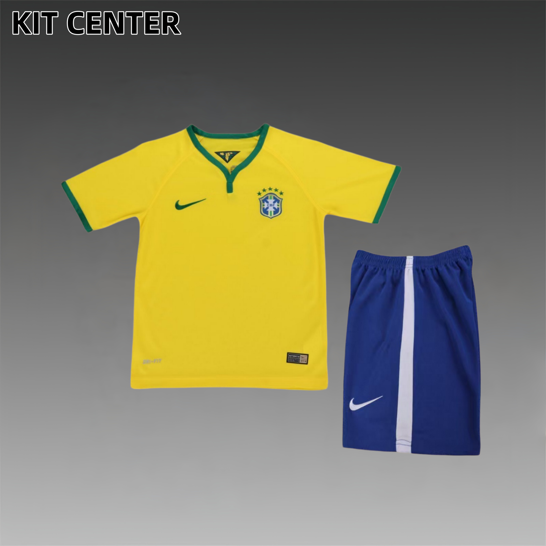 2014 Brazil home Retro Kids Kit