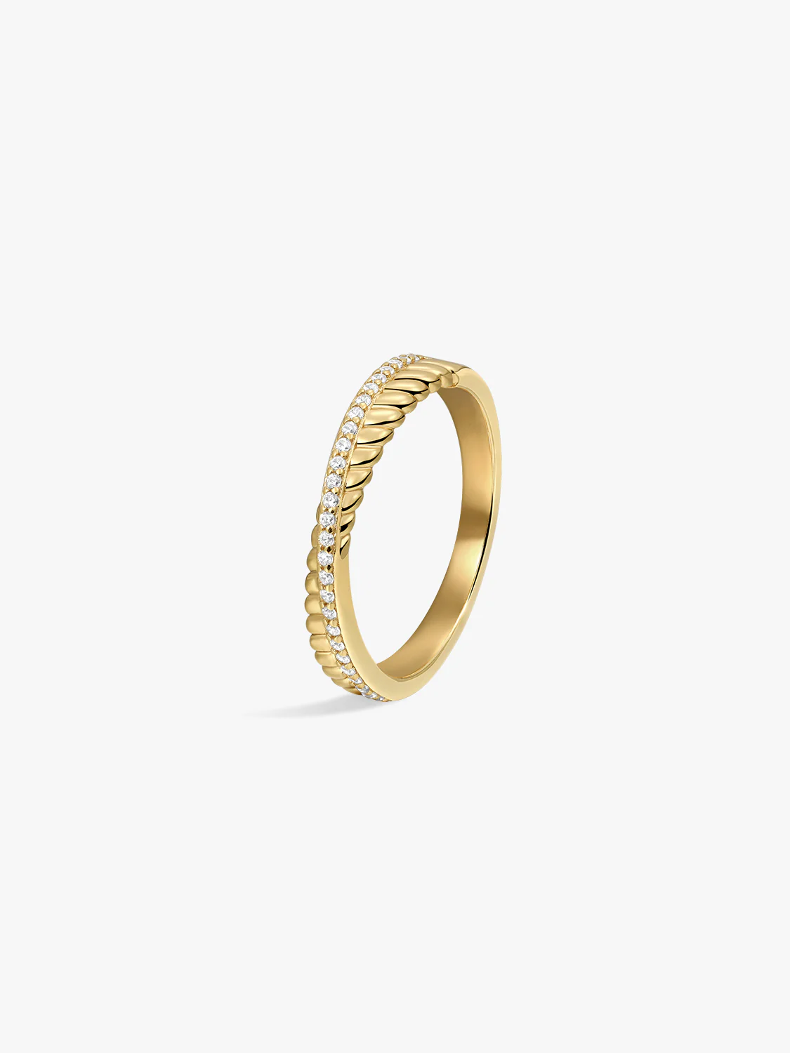 Pave Intertwined Ring
