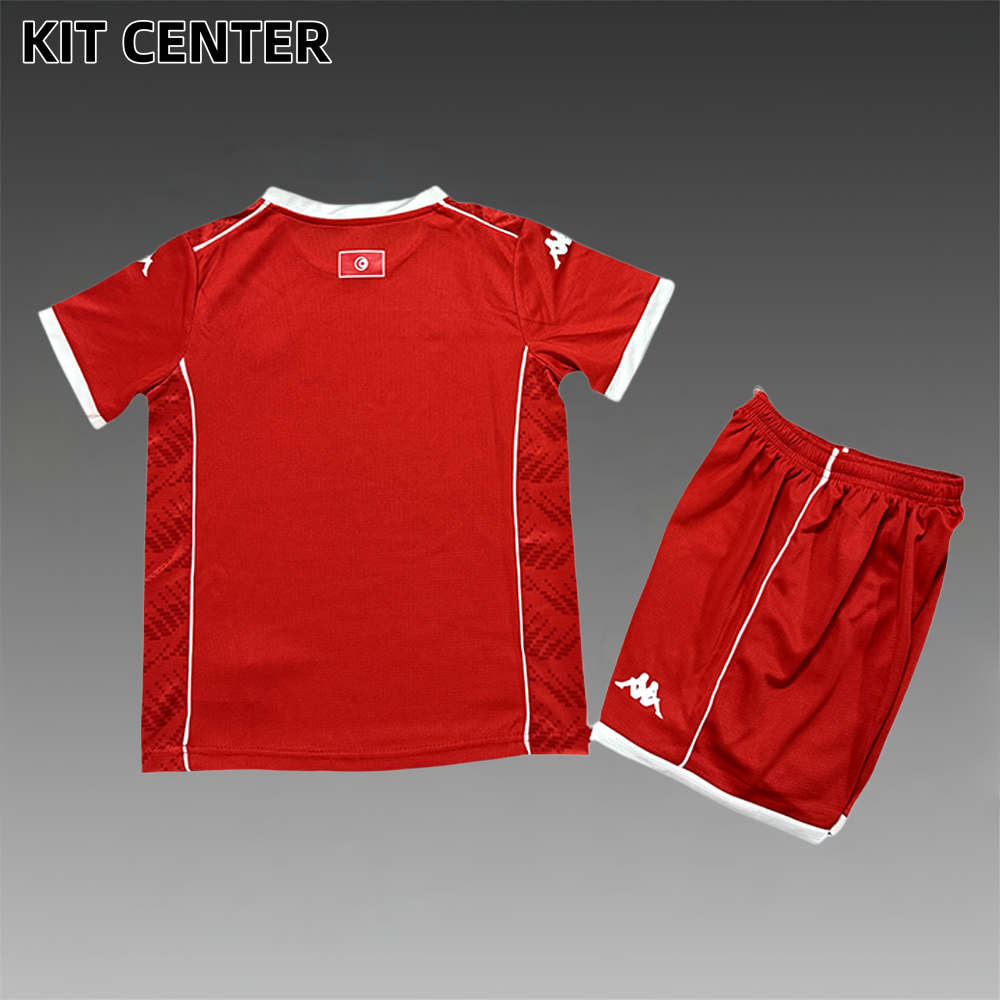 2026 Tunisia Home Football Shirt (Kids Kit)