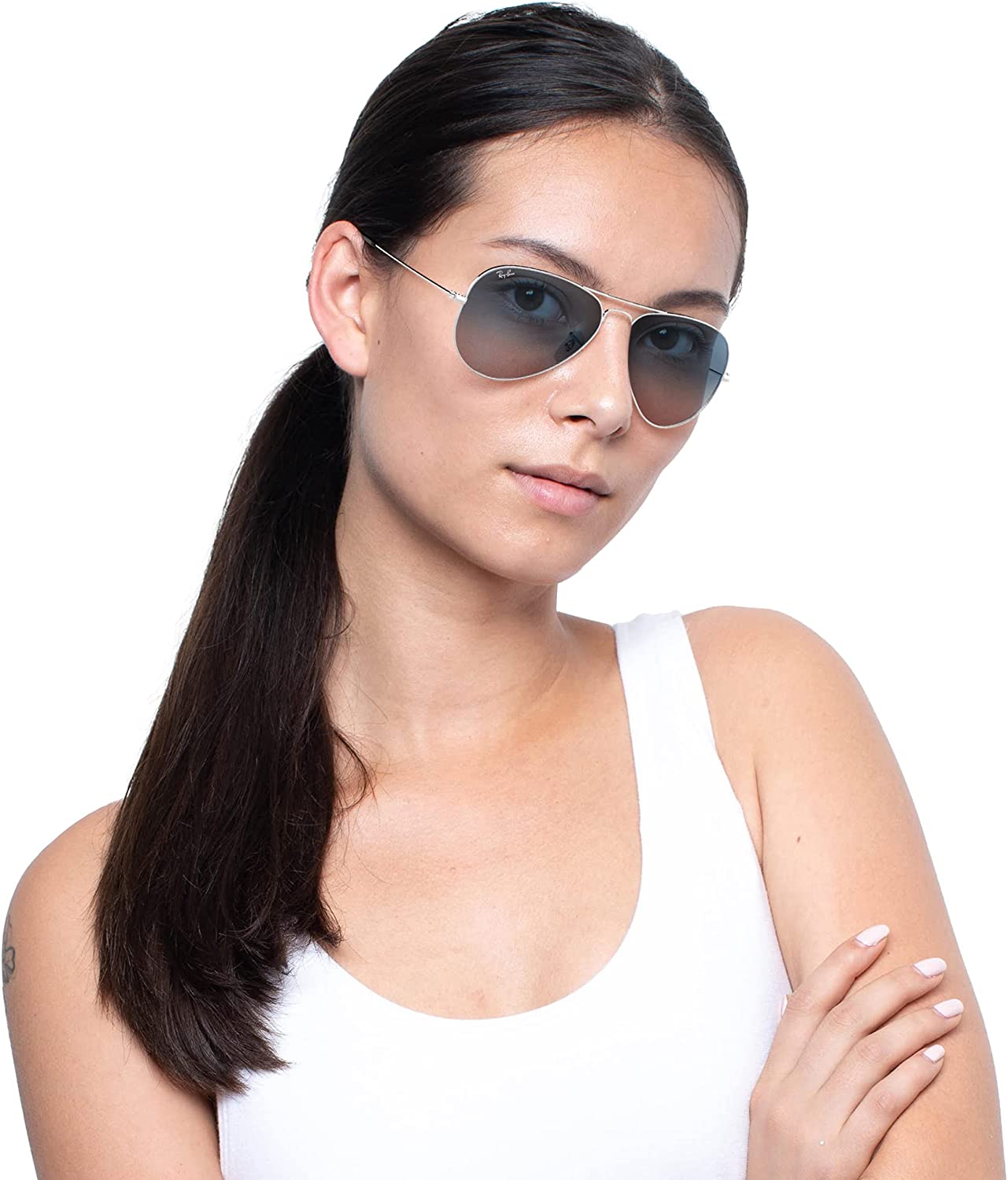 Ray-Ban Rb3025 Classic Gradient Aviator Sunglasses