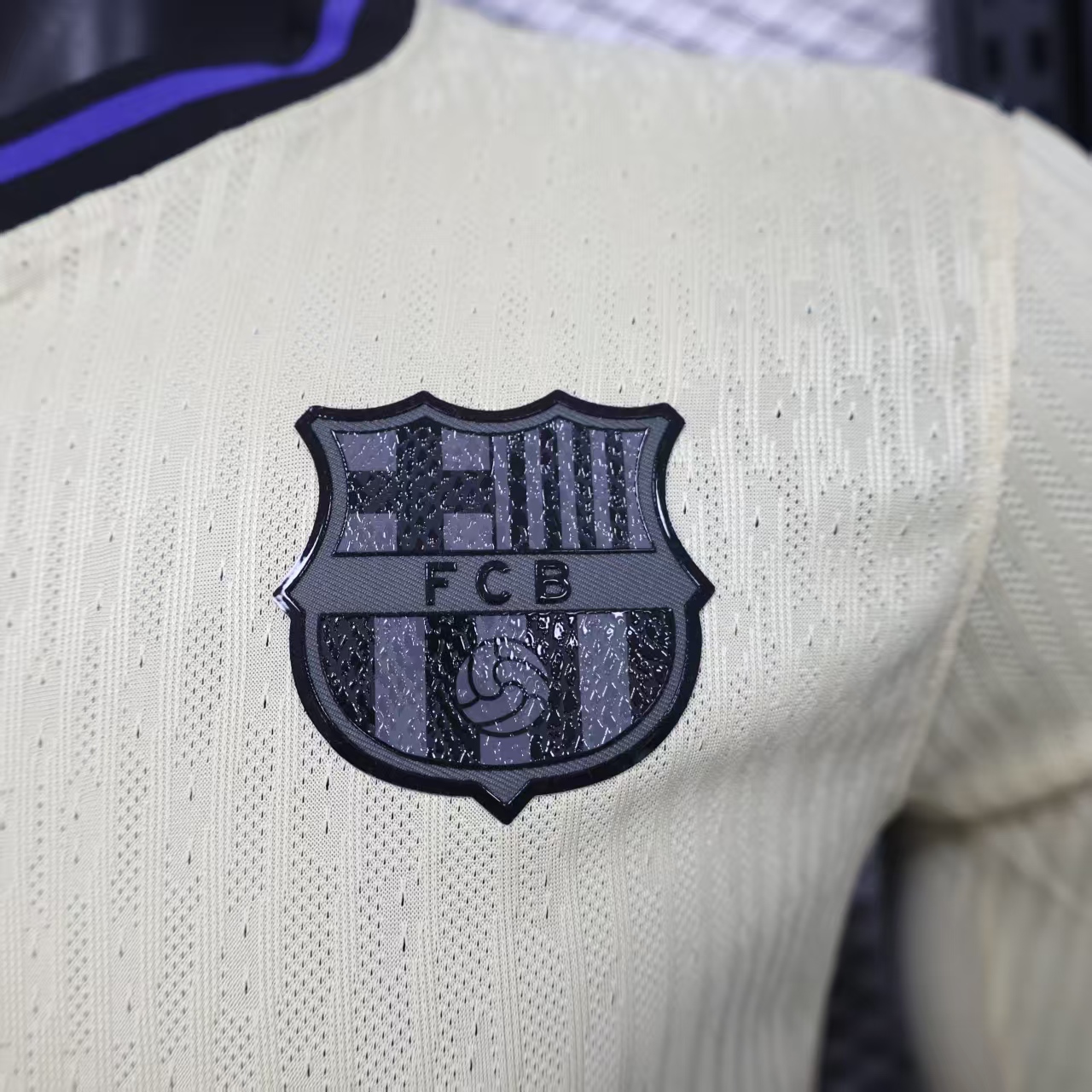 2025/2026 Barcelona Away Long Sleeve Football Jersey (Player)