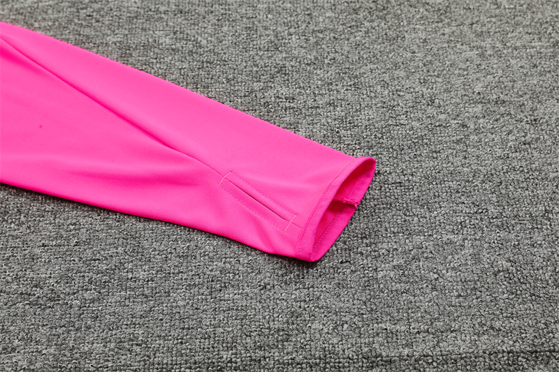 2024/2025 Real Madrid Rose Red Adult Half Zip Training Suit (Adult Kit)